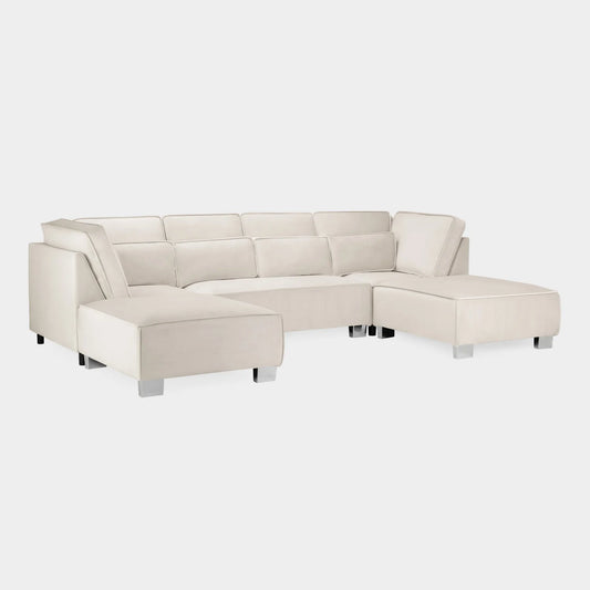 The Sloane U Shape Corner Sofa In Cream