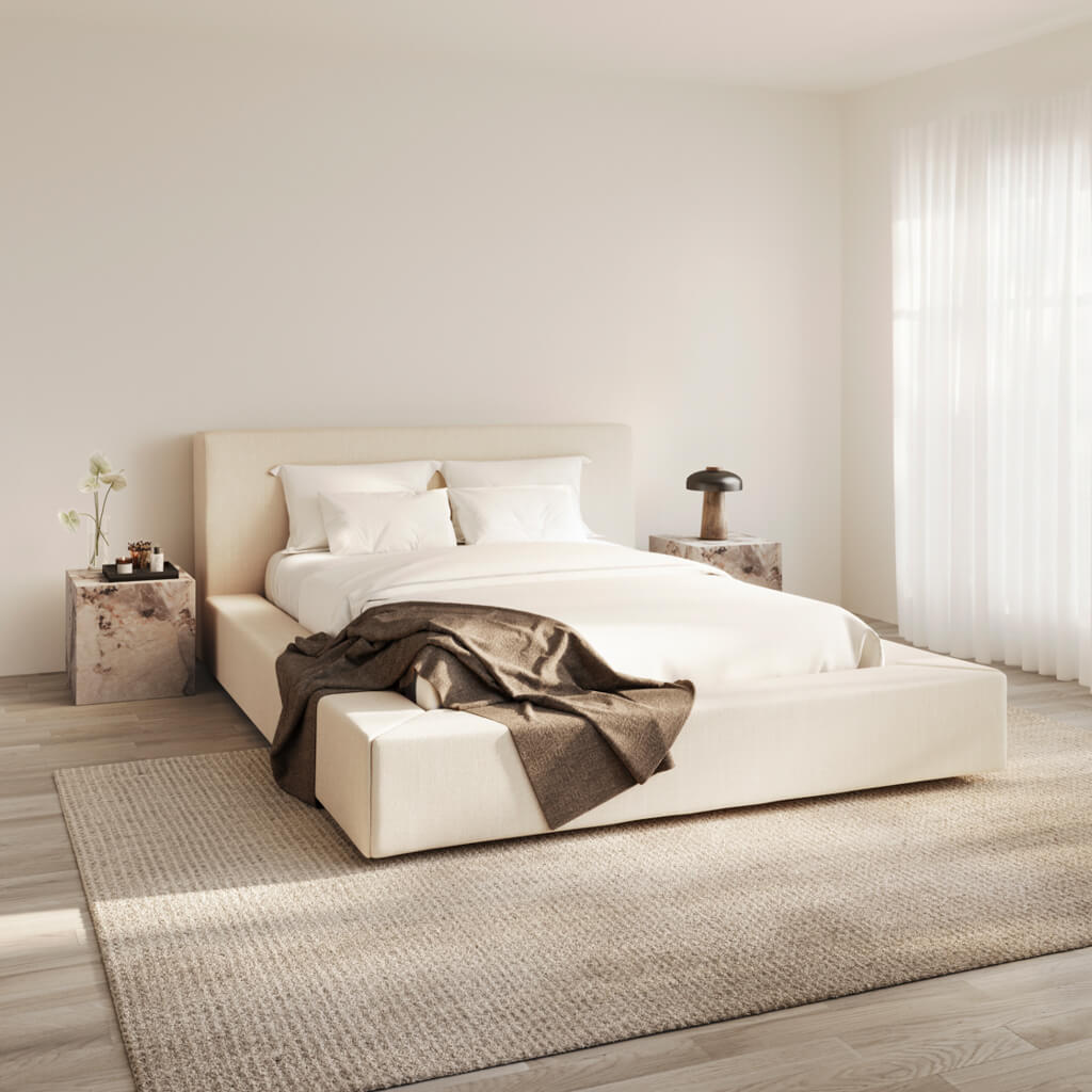 Harry Christian Home Soho White Clay Double Bed