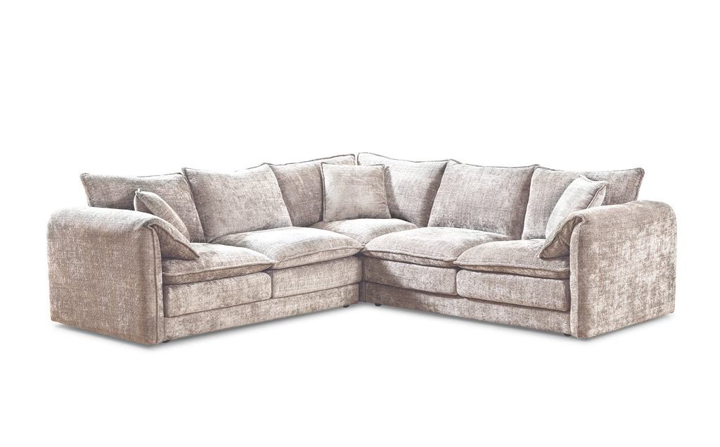 Solaya Large Corner Sofa In Beige
