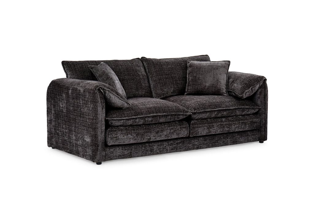 Solaya 3+2+1 Sofa Set in Black