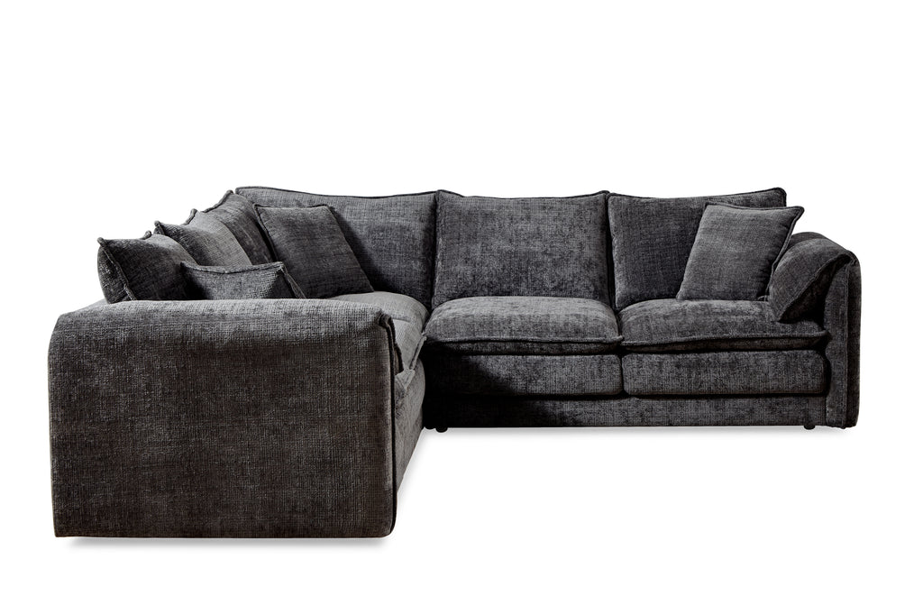 Solaya Large Corner Sofa In Black