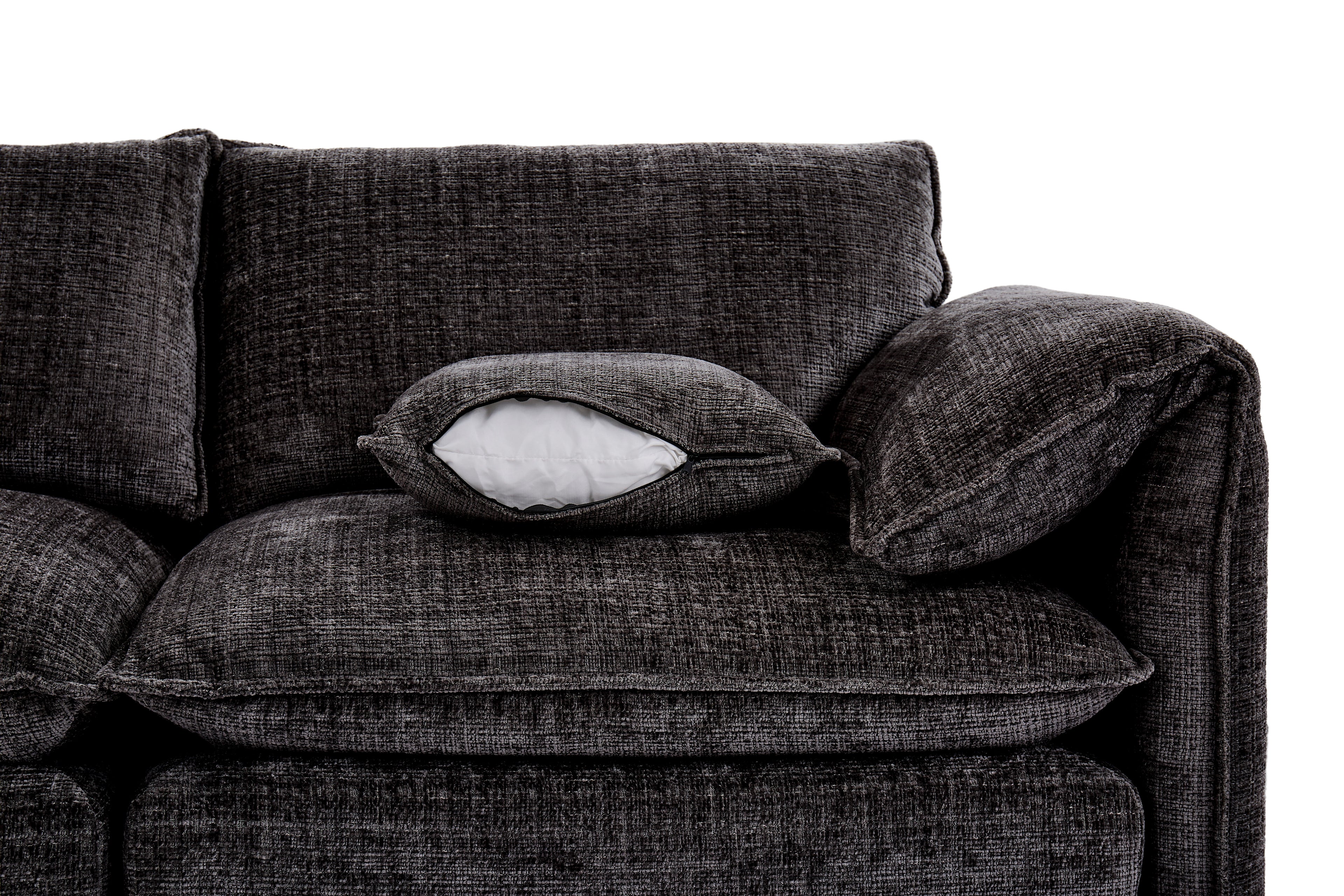 Solaya 3 Seater Sofa In Black