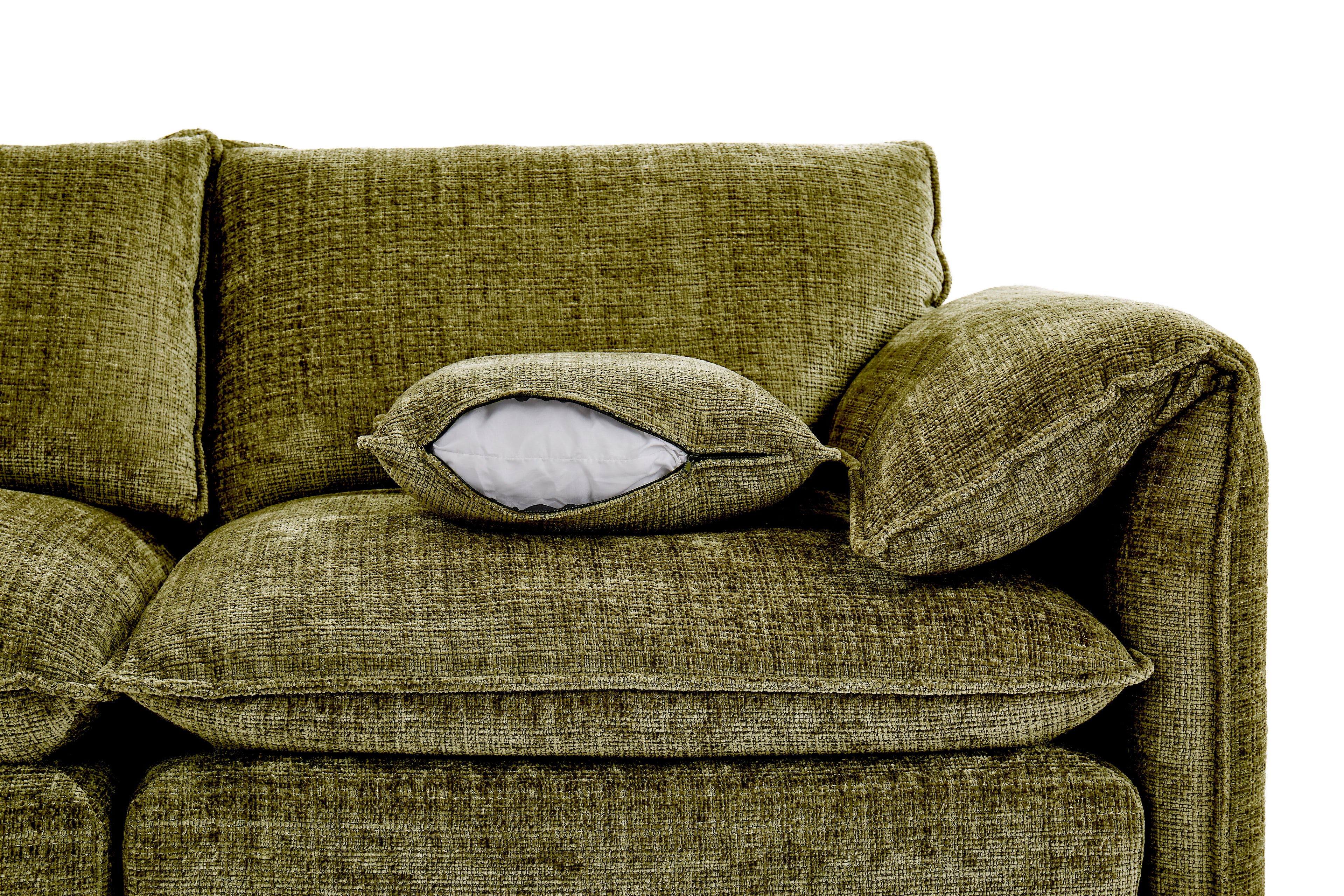 Solaya 3 Seater Sofa In Green