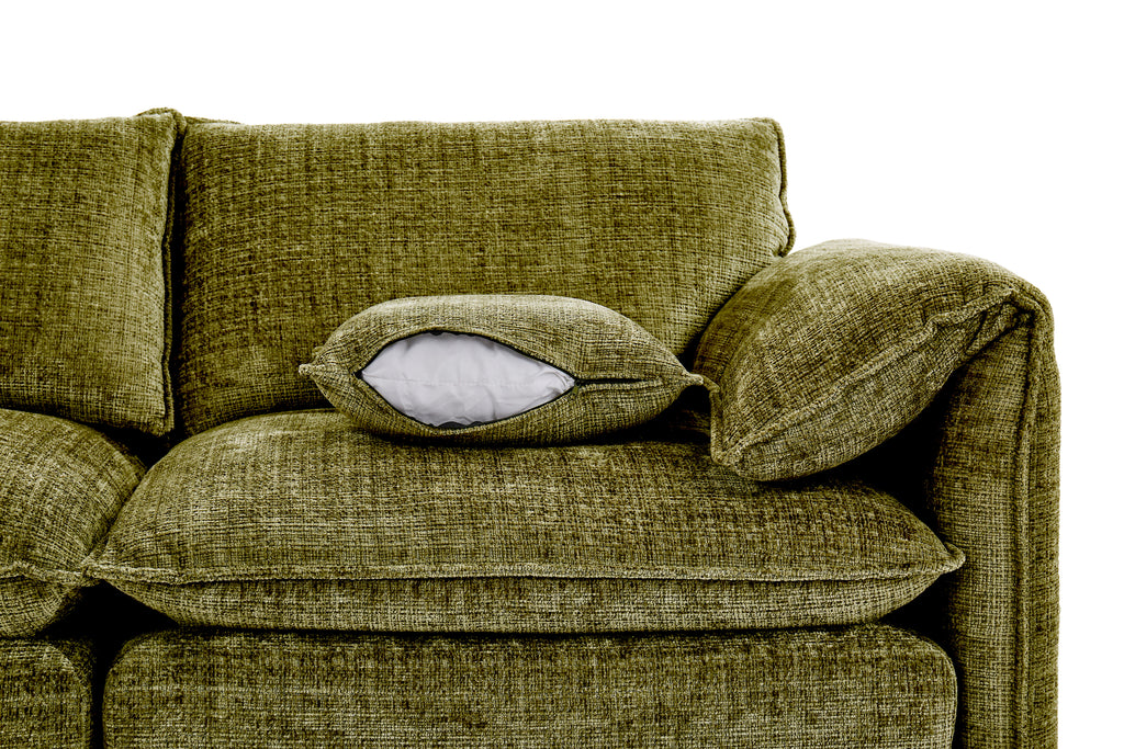 Solaya Large Corner Sofa In Green