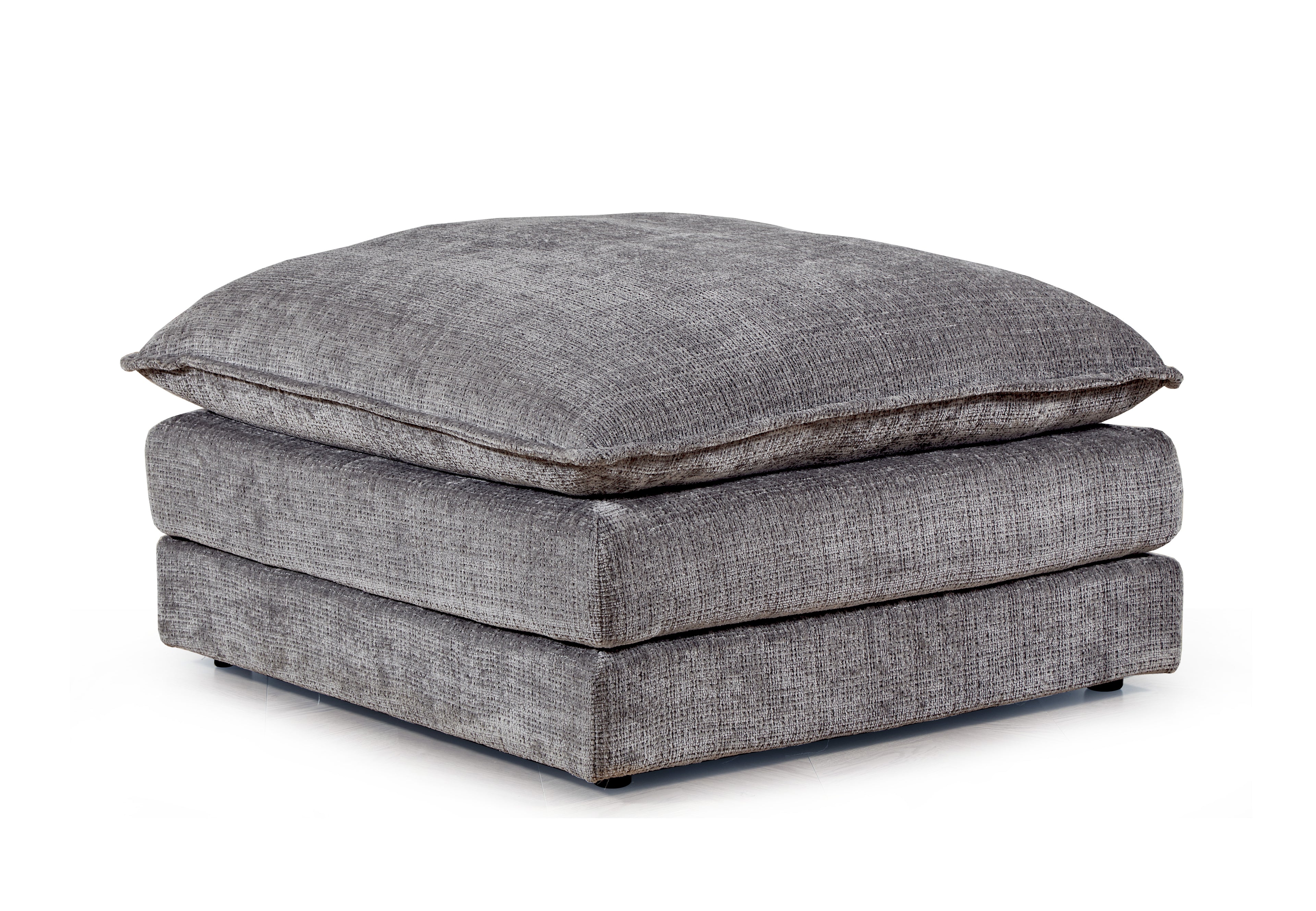 Solaya Footstool In Grey