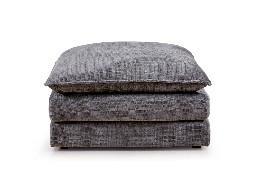 Solaya Footstool In Grey