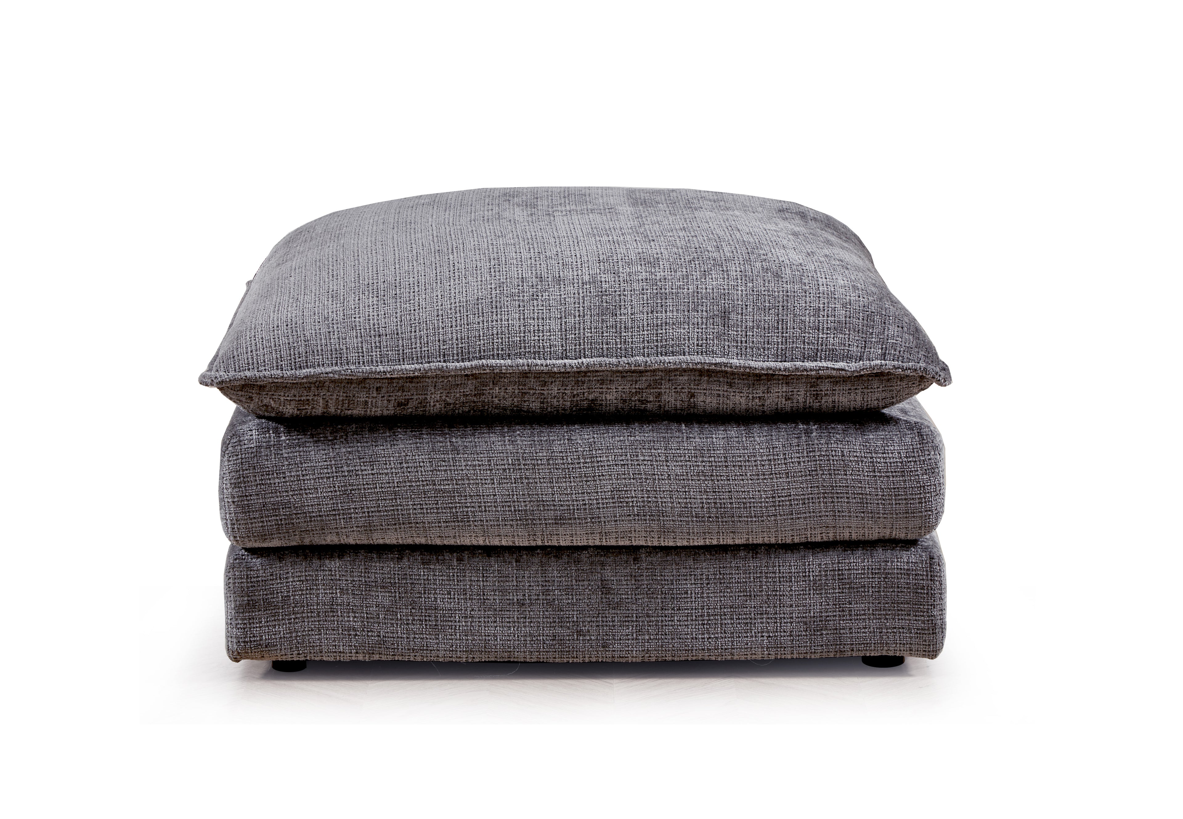 Solaya Large Corner Sofa + Footstool Set in Grey