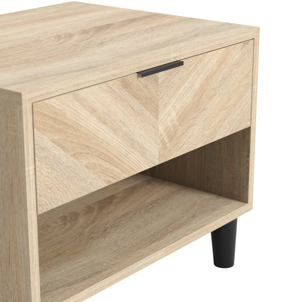 Harry Christian Home Chevron Bedside Cabinet