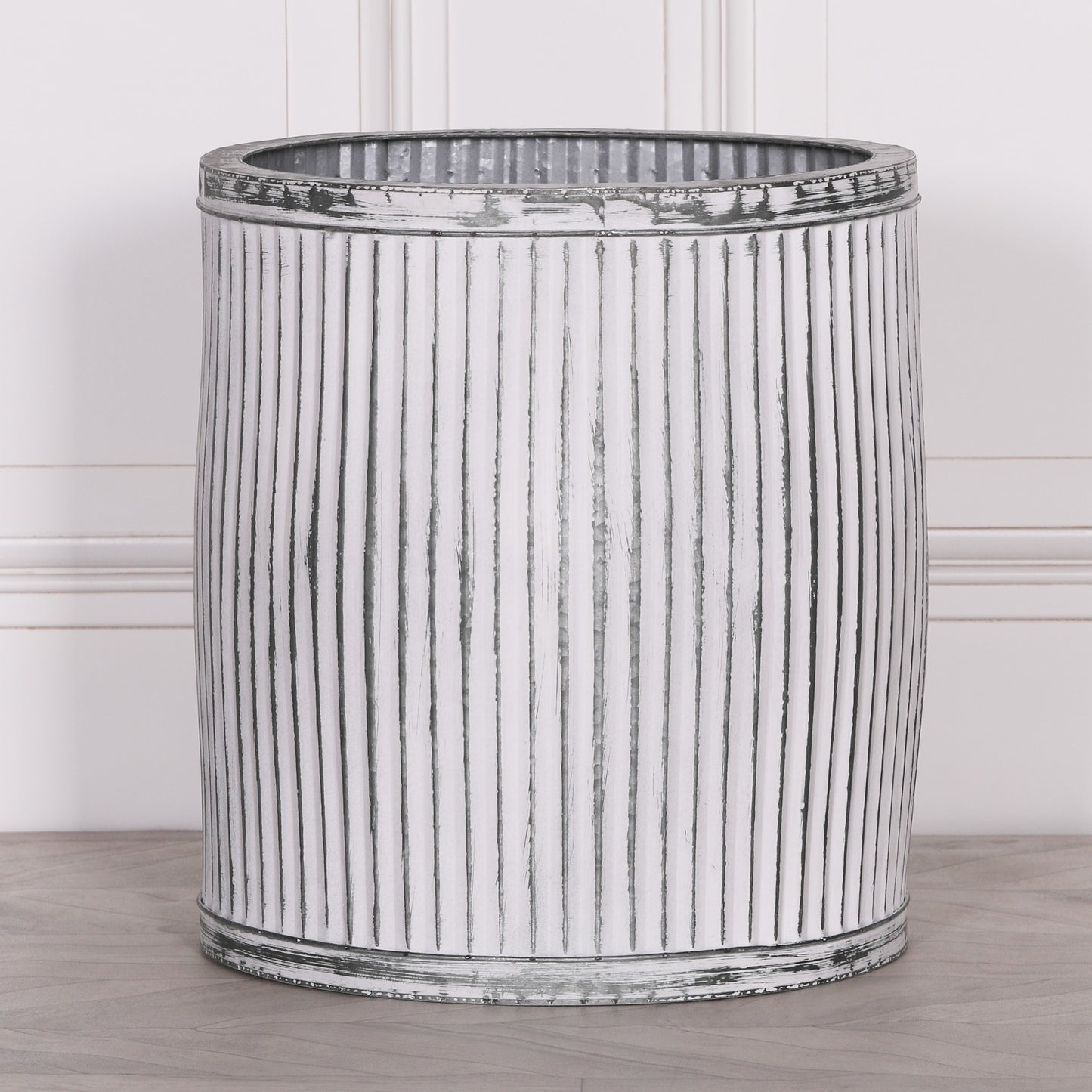 Round Dolly Tub Metal Planter – Large