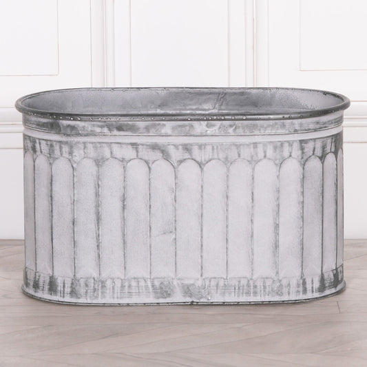 Arched Pattern Metal Planter – Small