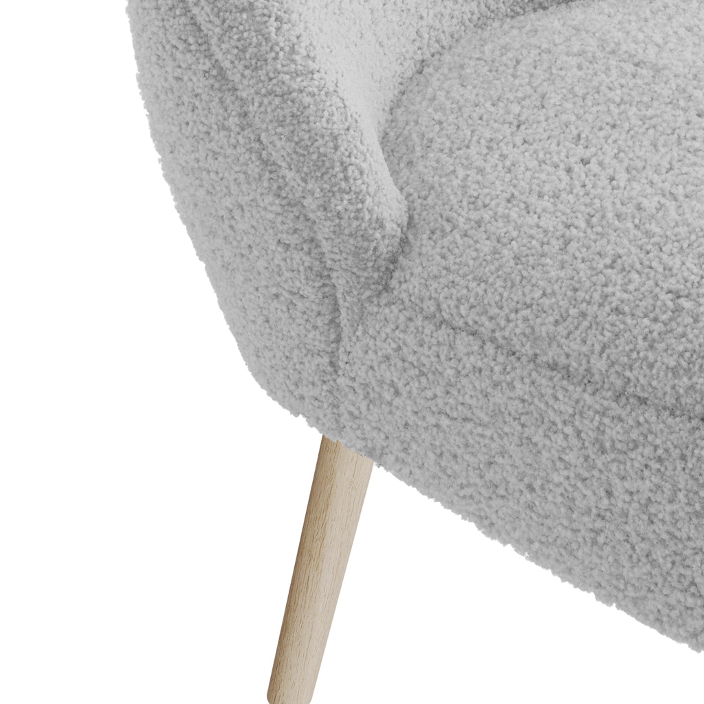 Harry Christian Home Teddybear Chair In Grey