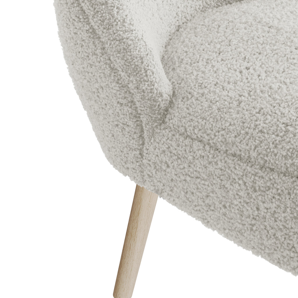 Harry Christian Home Teddybear Chair In White