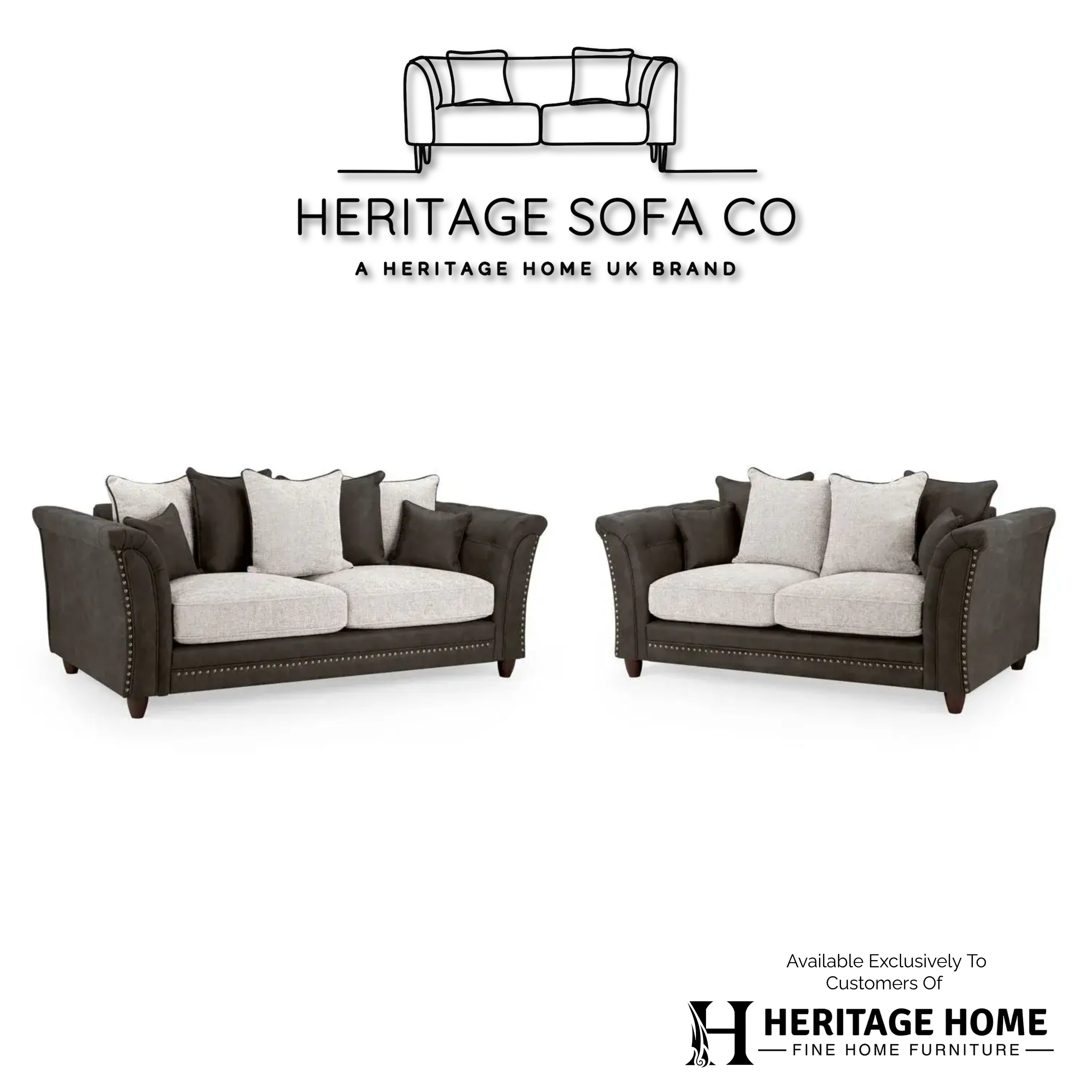 The Balmoral 3+2 Scatter-back Sofa Set