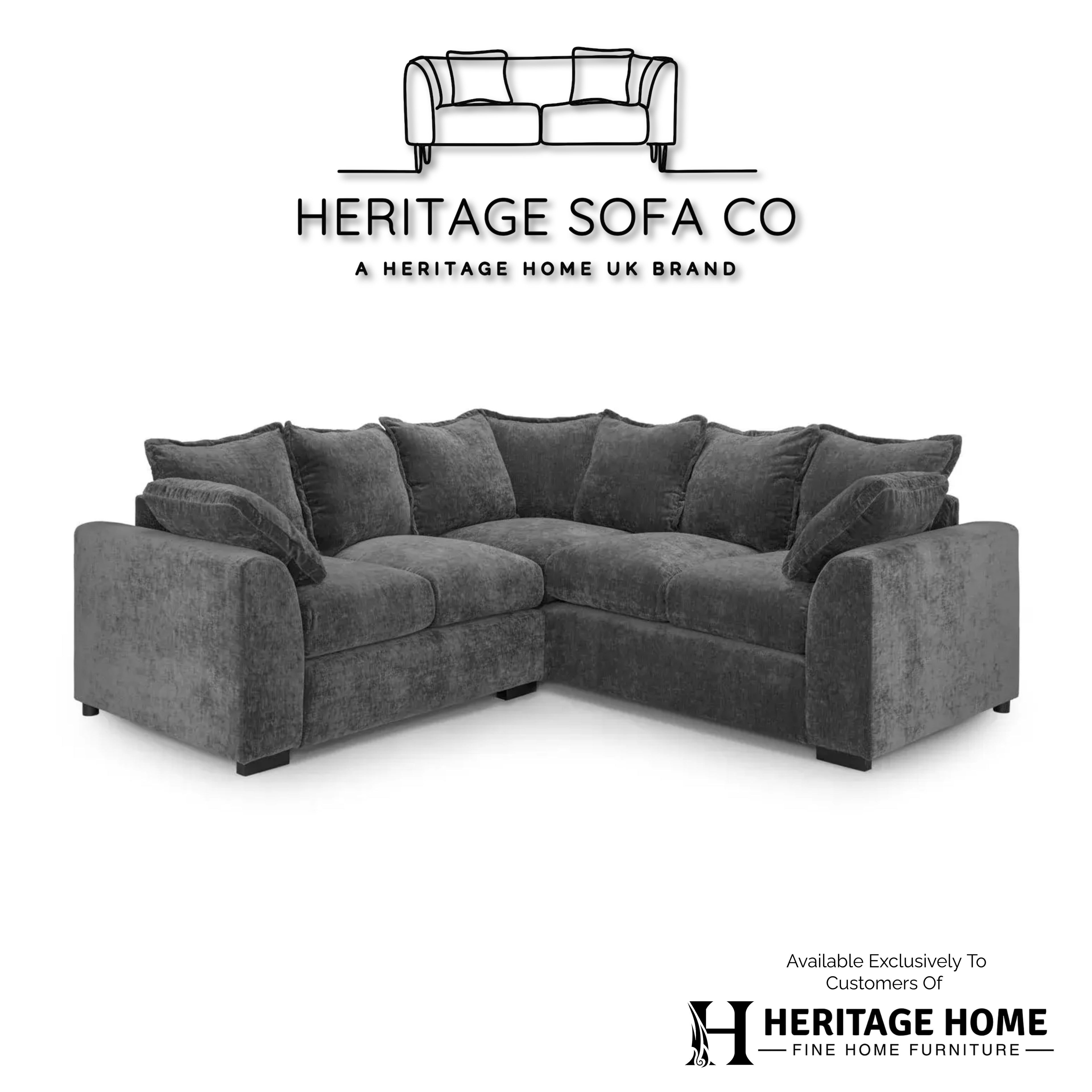 The Cotswold Large Corner Sofa In Grey