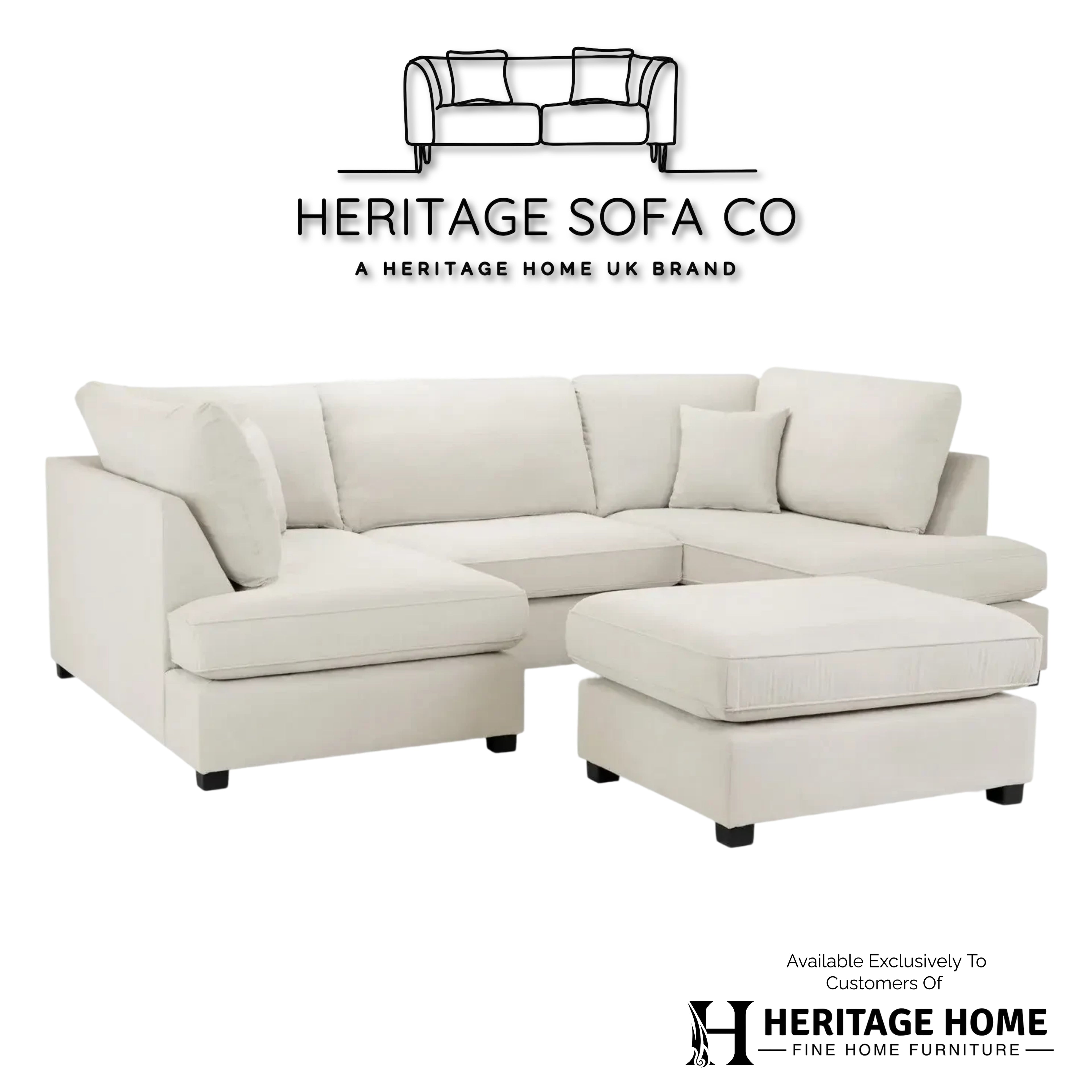 Valencia Cinema U-Shape Sofa In Beige
