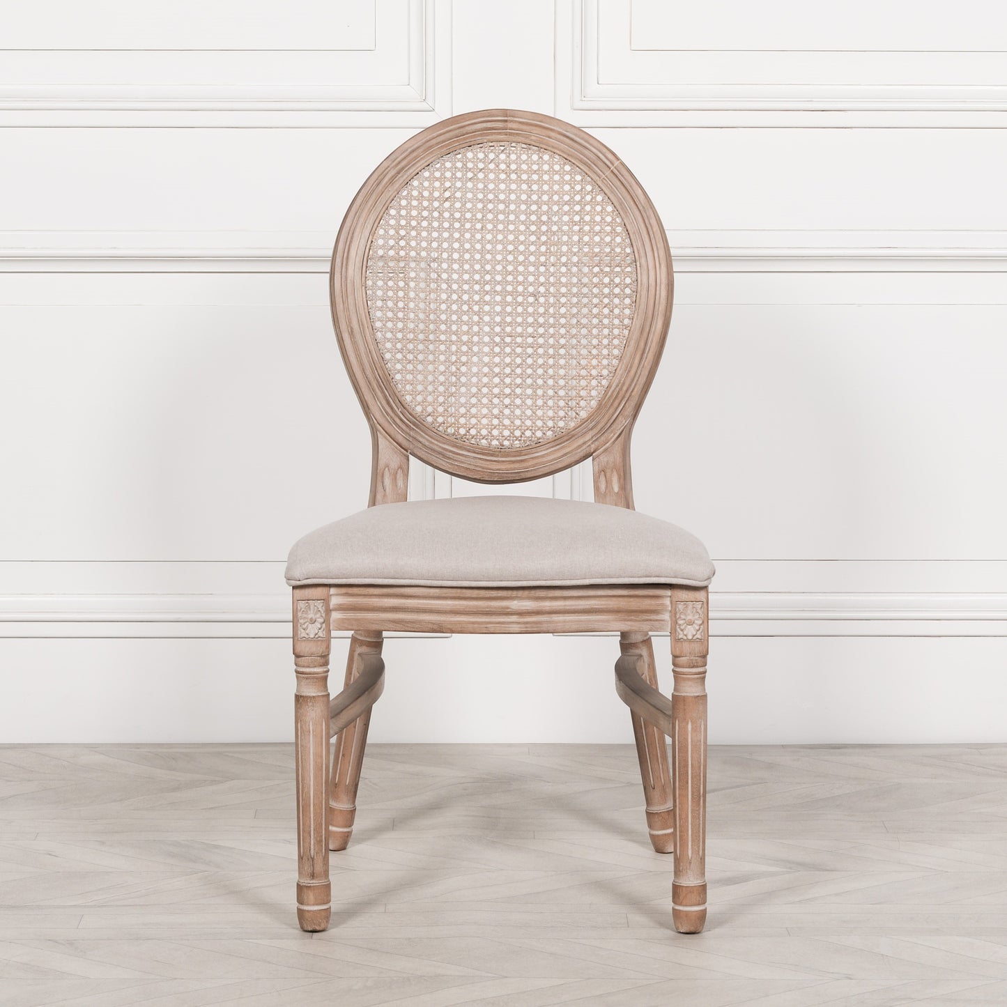 Wooden Louis Upholstered Dining Chair