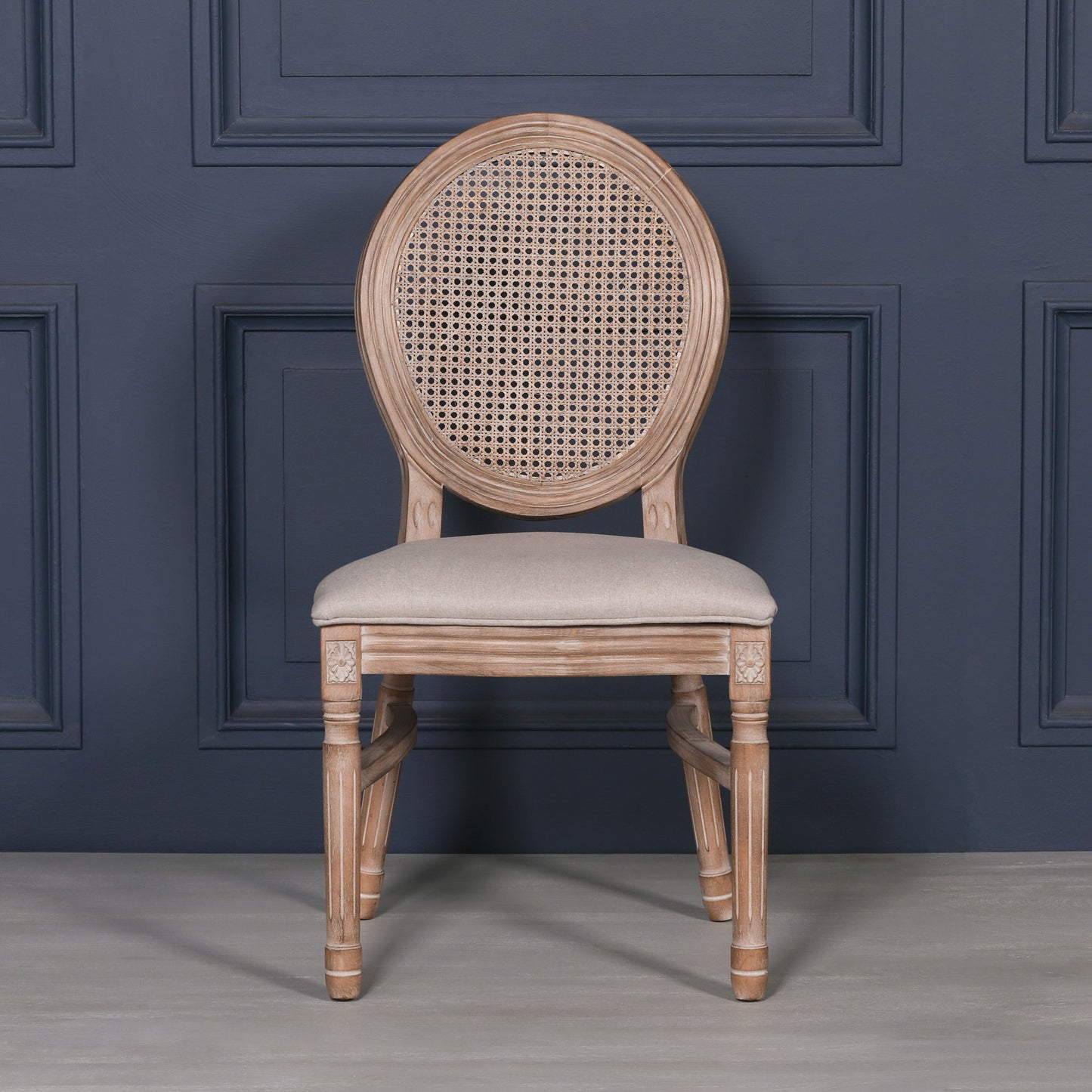 Wooden Louis Upholstered Dining Chair