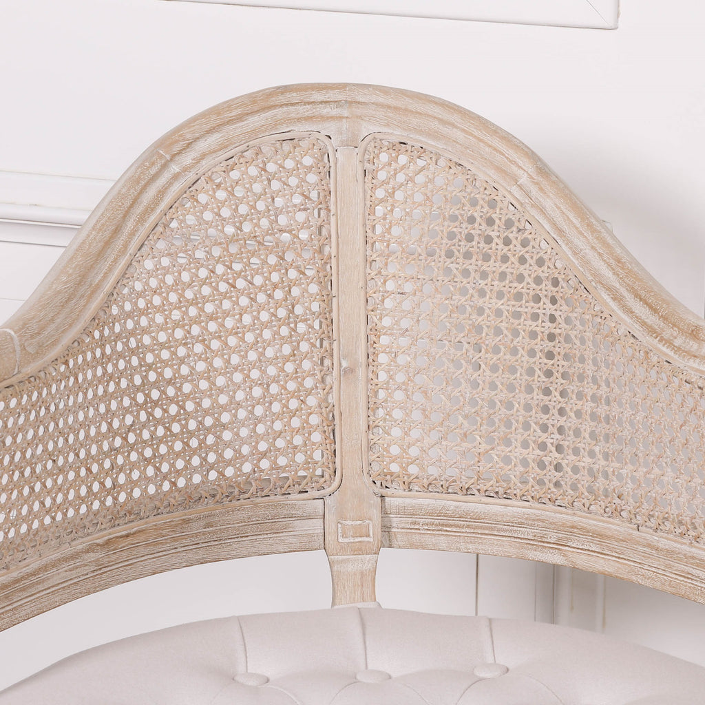 Wooden Louis Upholstered Corner Chair