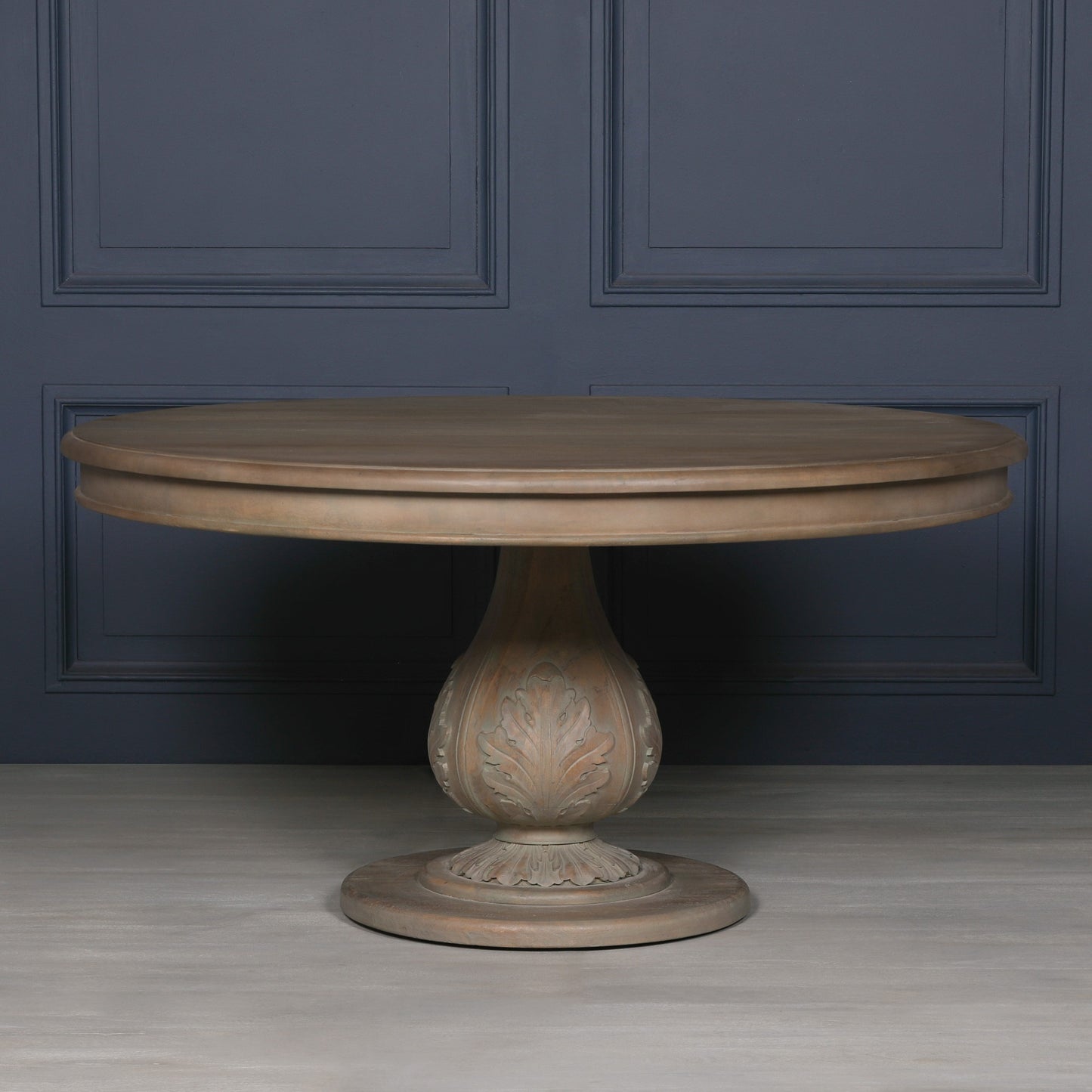 Rustic Washed 150cm Round Acorn Dining Table