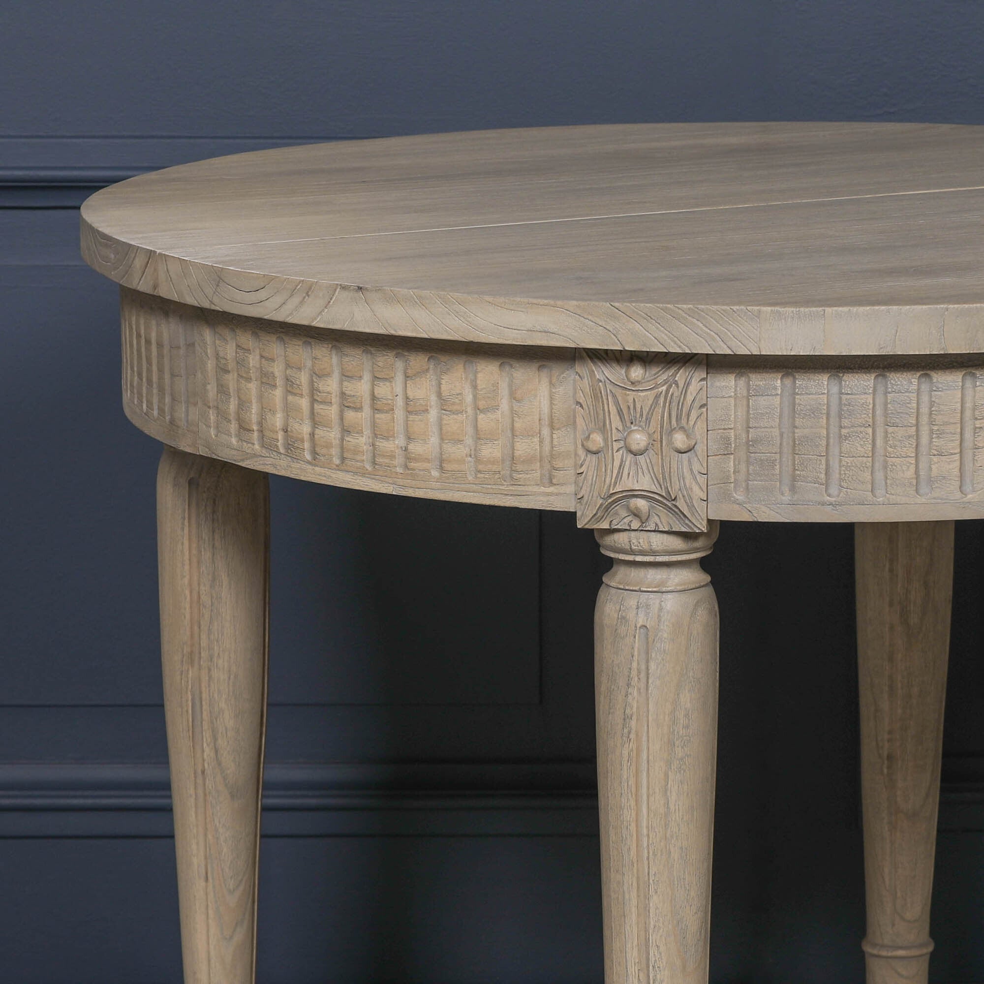 Rustic Wooden Extendable 100cm Dining Table