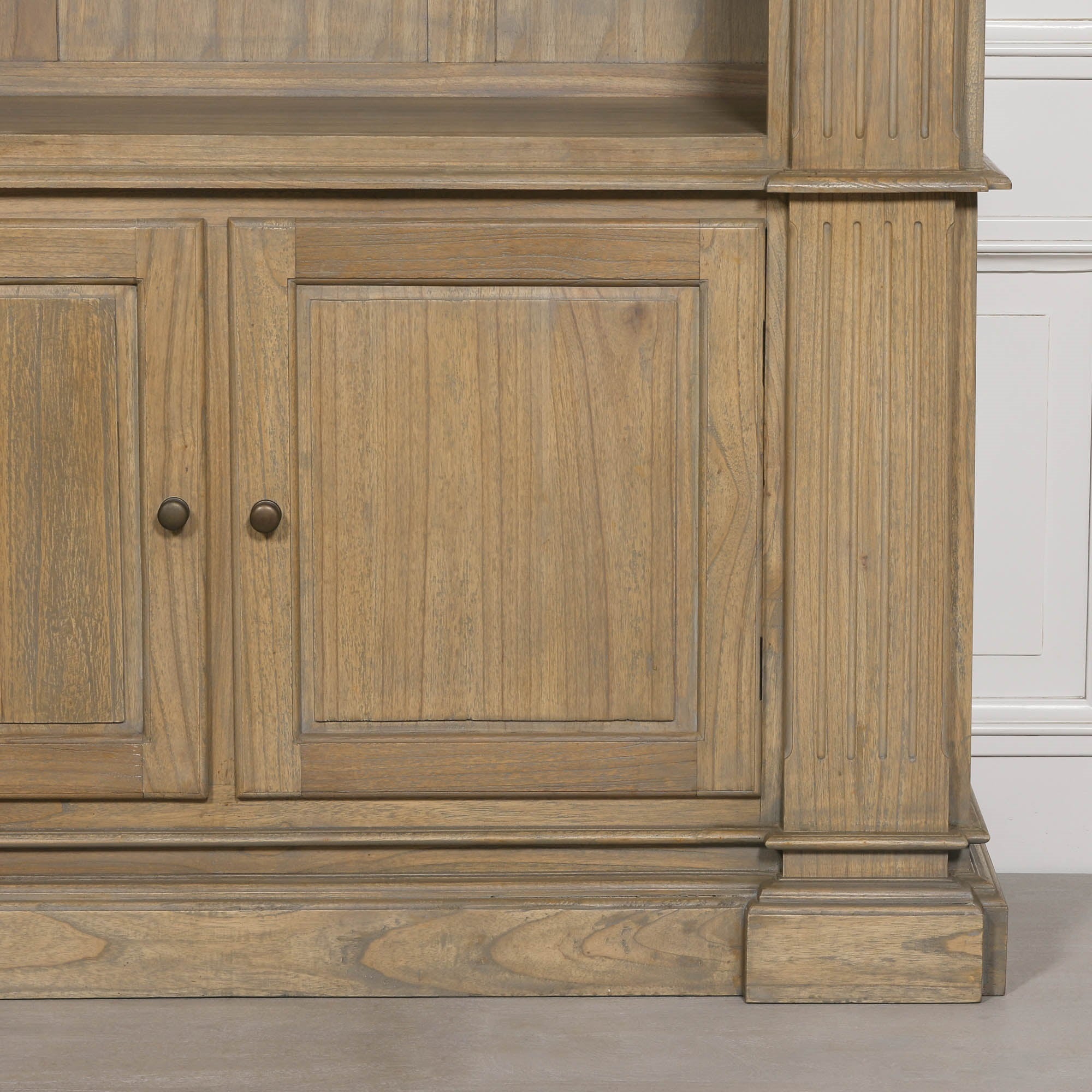 Large Rustic Open Bookcase