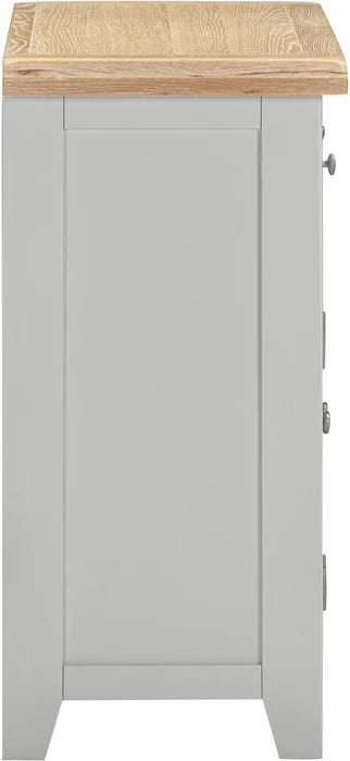 Windsor 2 Door 2 Drawer Sideboard - Pebble Grey/Oak