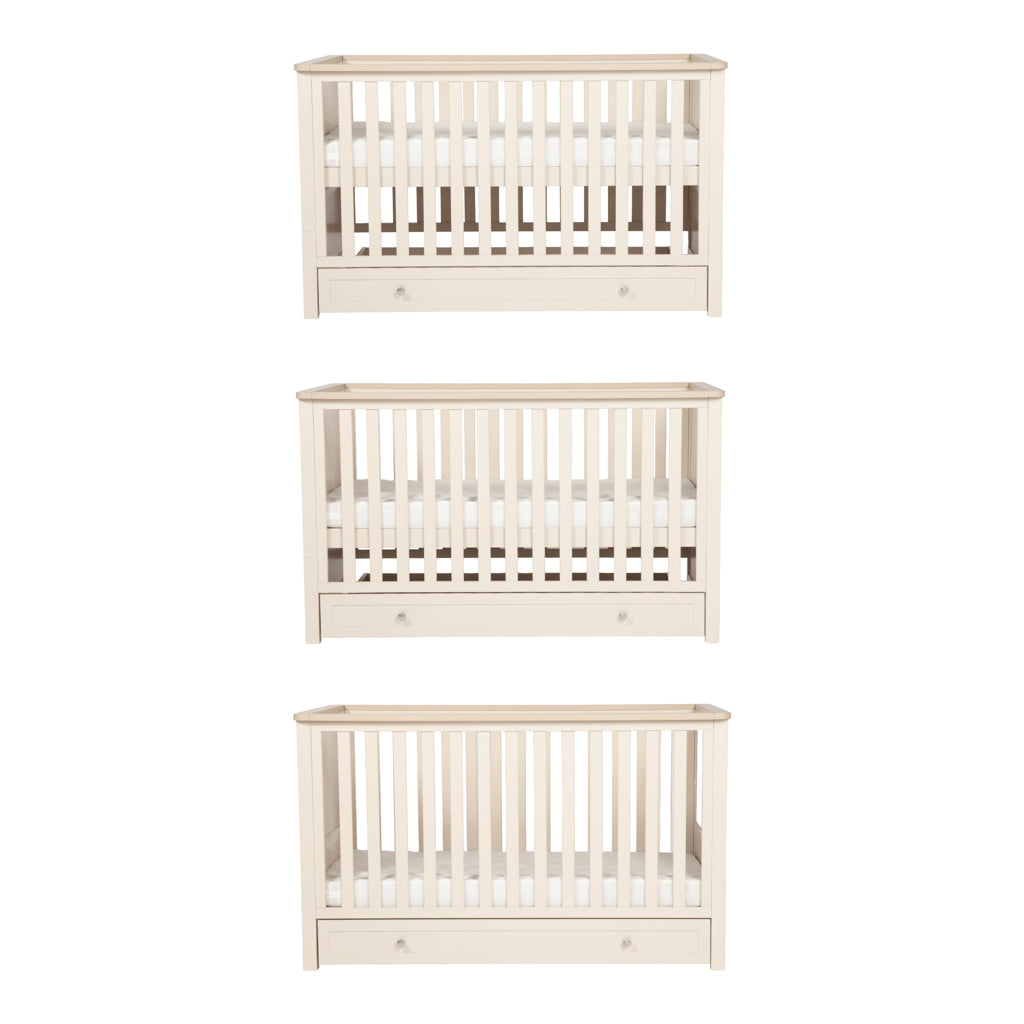 Wanderer 3 Piece Nursery Room Furniture Set Cashmere and Oak