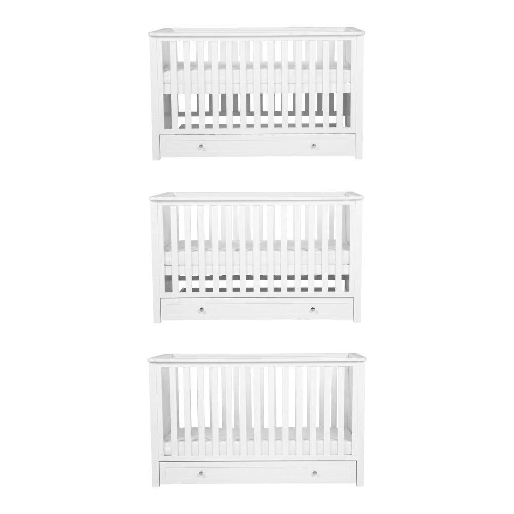 Wanderer 3 Piece Nursery Room Furniture Set White