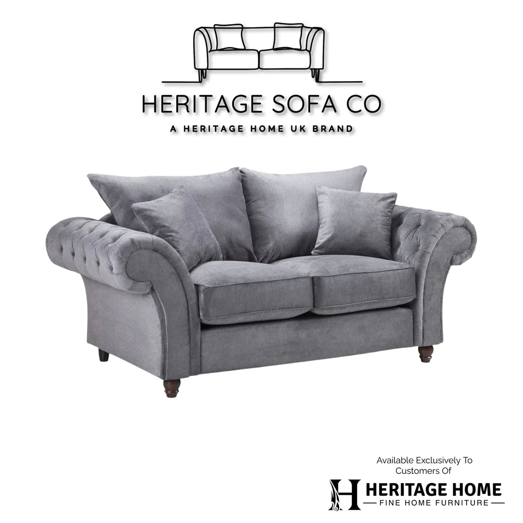 The Windsor 2 Seater Sofa In Grey