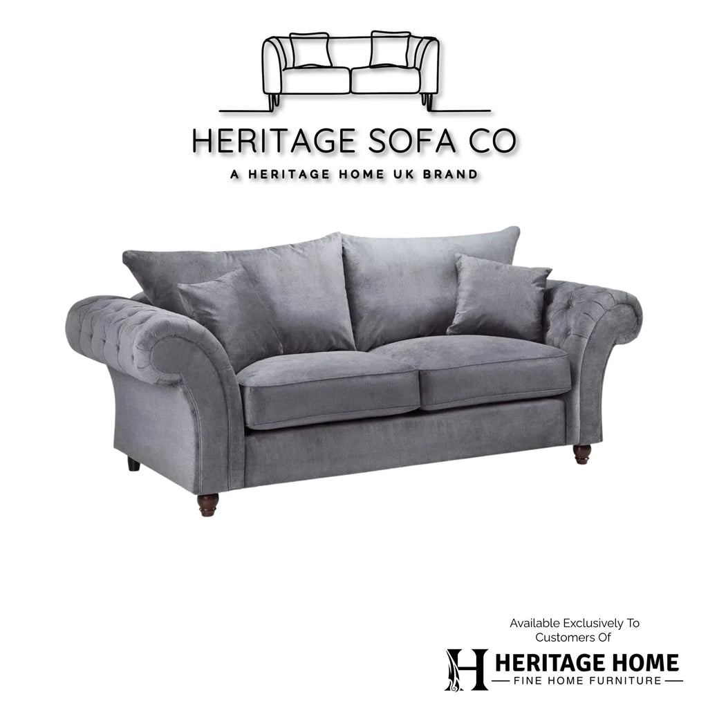 The Windsor 3 Seater Sofa In Grey