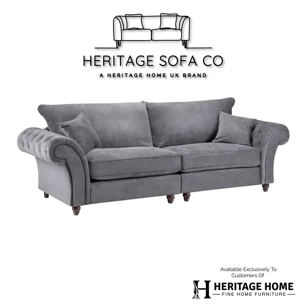 The Windsor 4 Seater Sofa In Grey
