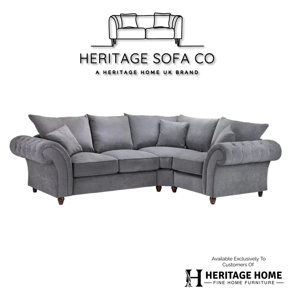 The Windsor Grey Right Hand Facing Corner