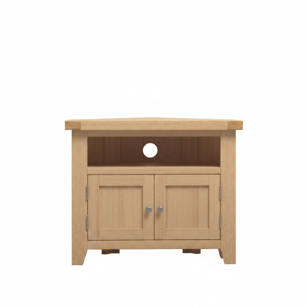 Windsor Corner TV Unit - Natural Oak