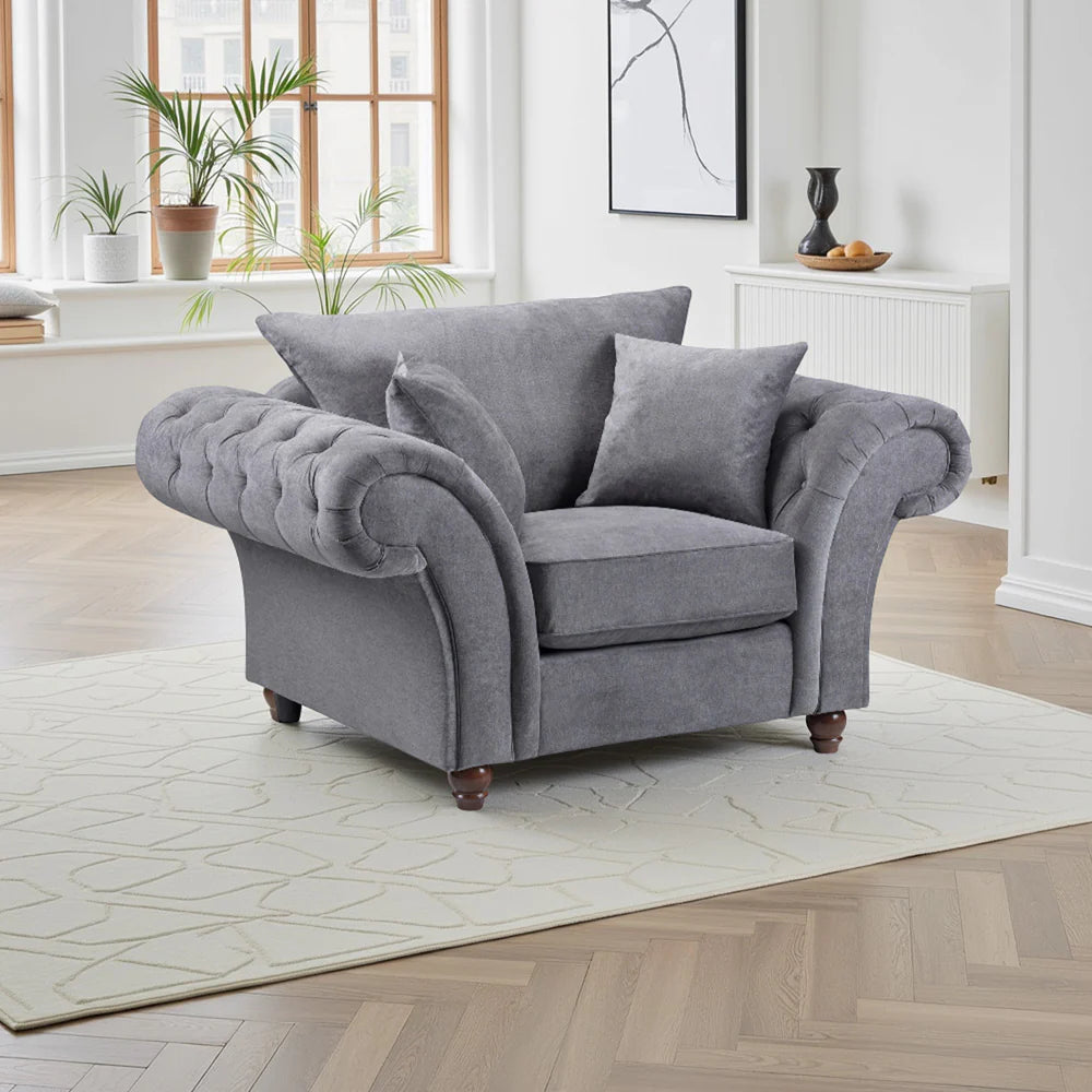 Windsor Armchair In Grey
