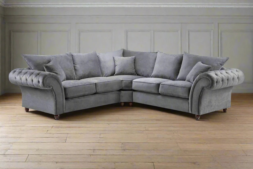 Windsor Large Corner Sofa In Grey Heritage Home UK