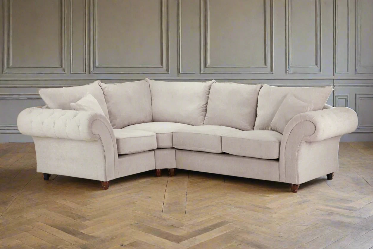 Windsor Sofa Range Left Hand Facing Corner Sofa In Stone Heritage Home UK