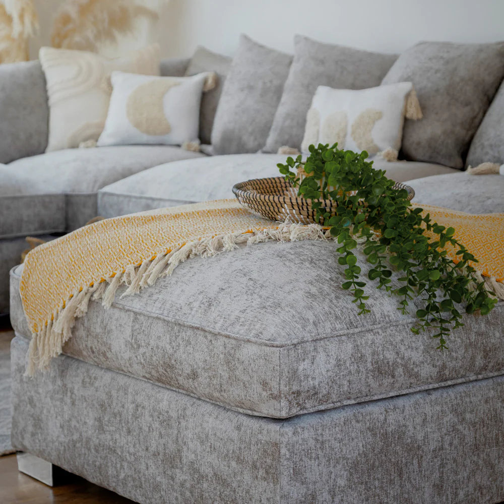 Bishop Scatterback or Fullback U Shape Sofa in either Truffle or Platinum