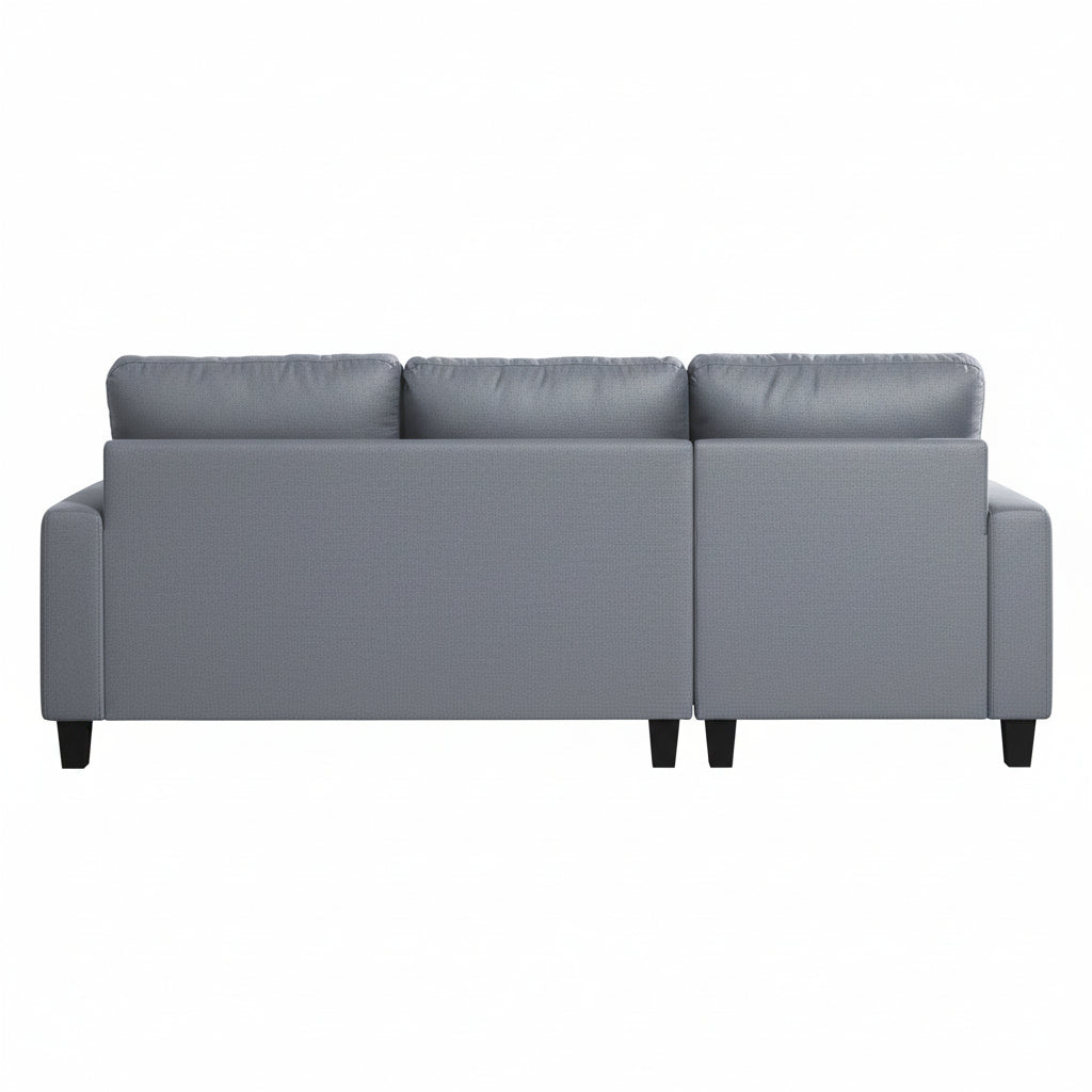 Light Grey Fabric Universal Corner Sofa