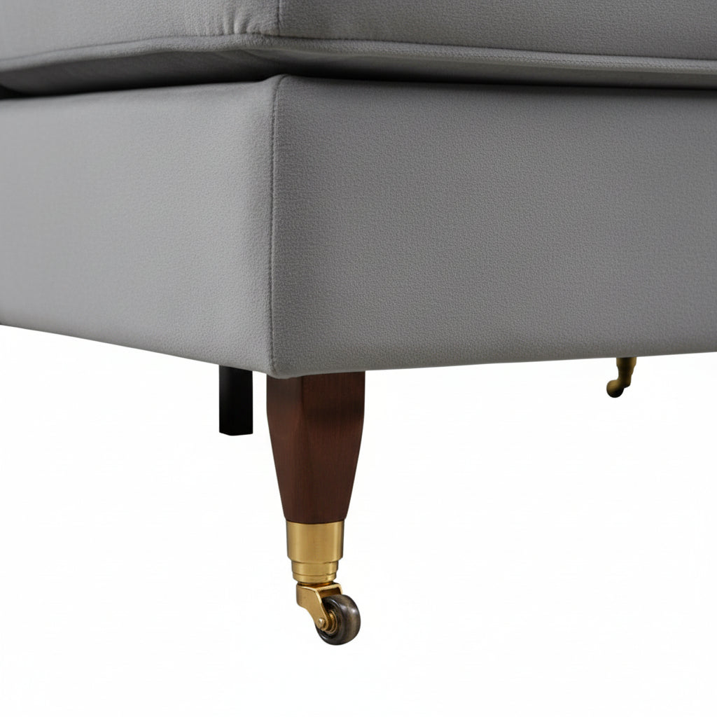 Olivia 2 Seater Sofa in Grey Velvet by Harry Christian Home