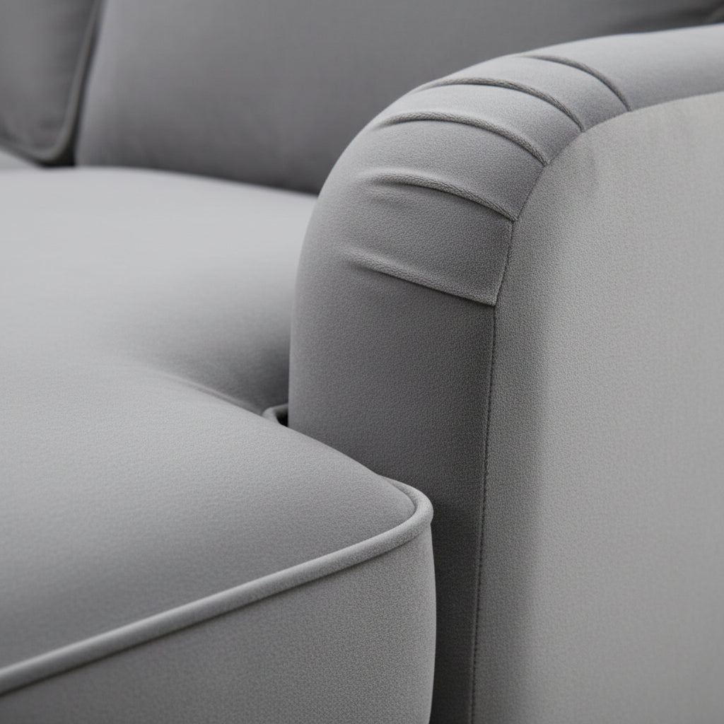 Olivia 2 Seater Sofa in Grey Velvet by Harry Christian Home