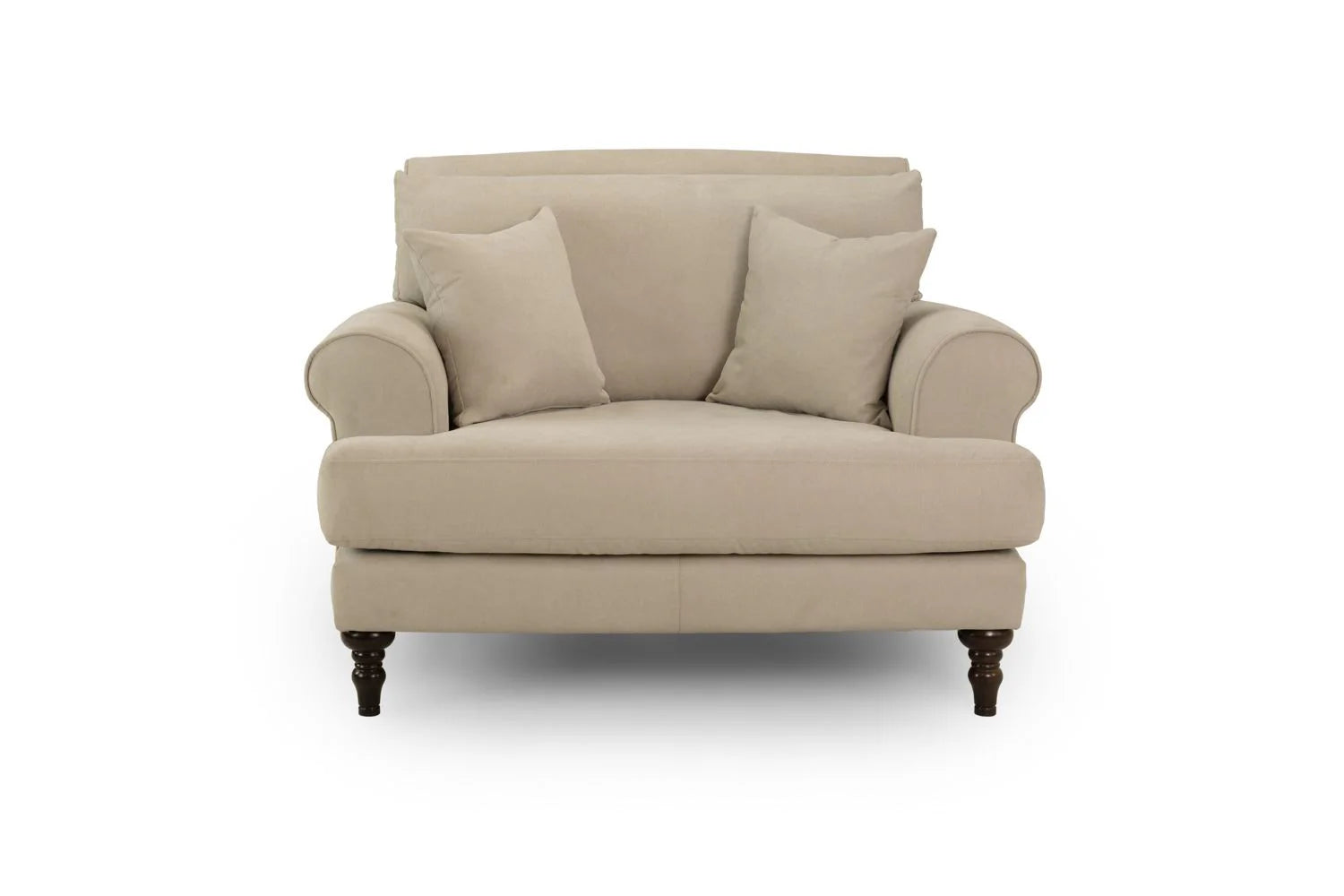 The Sandringham Love Seat Style Armchair In Beige