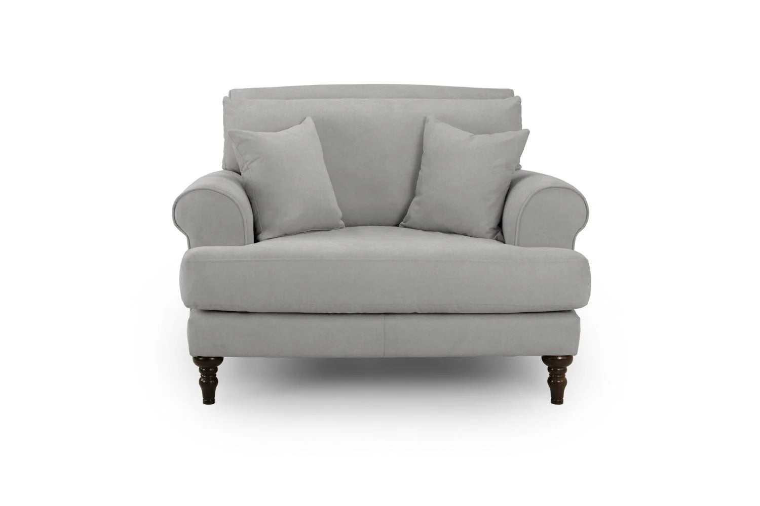 The Sandringham Love Seat Style Armchair In Grey