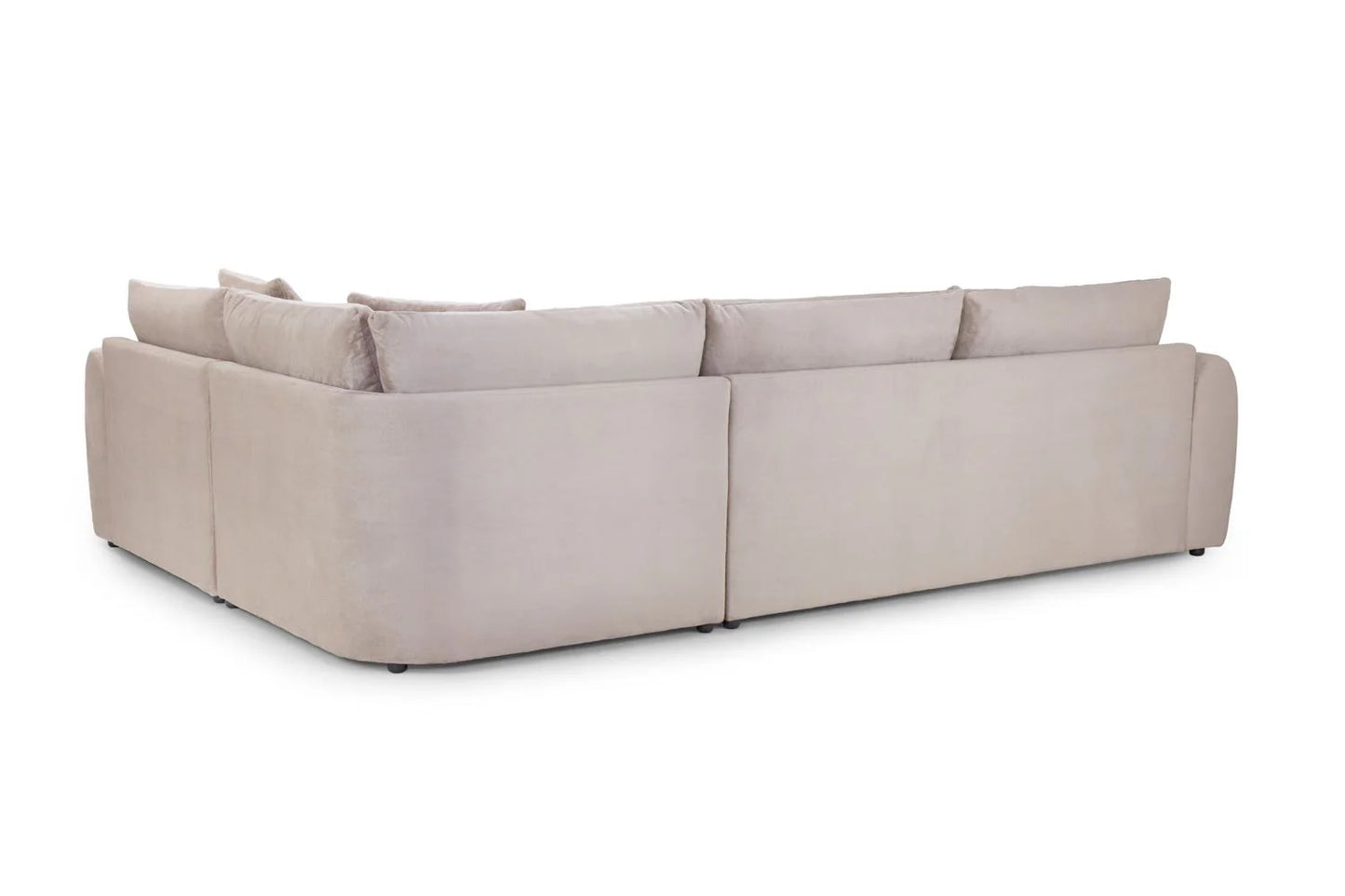 Mirabel Right Hand Facing Corner Sofa In Mocha Velvet