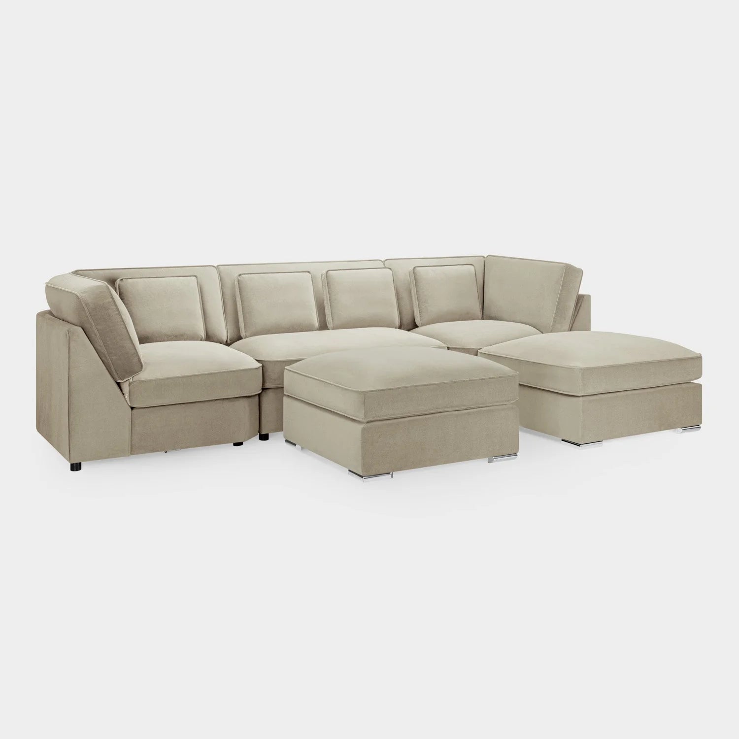 The Mayfair U-Shape Sofa In Beige