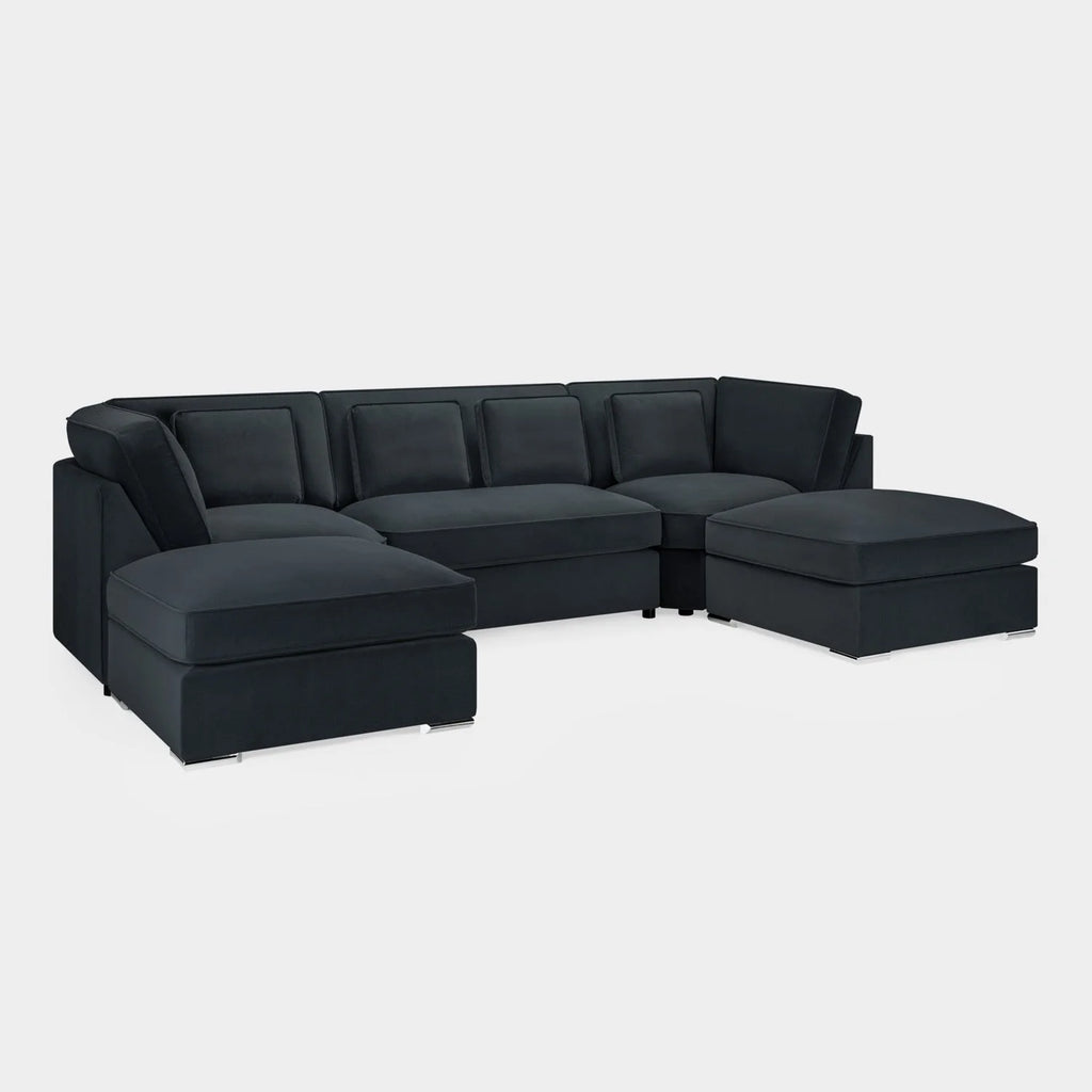 The Mayfair U-Shape Sofa In Slate