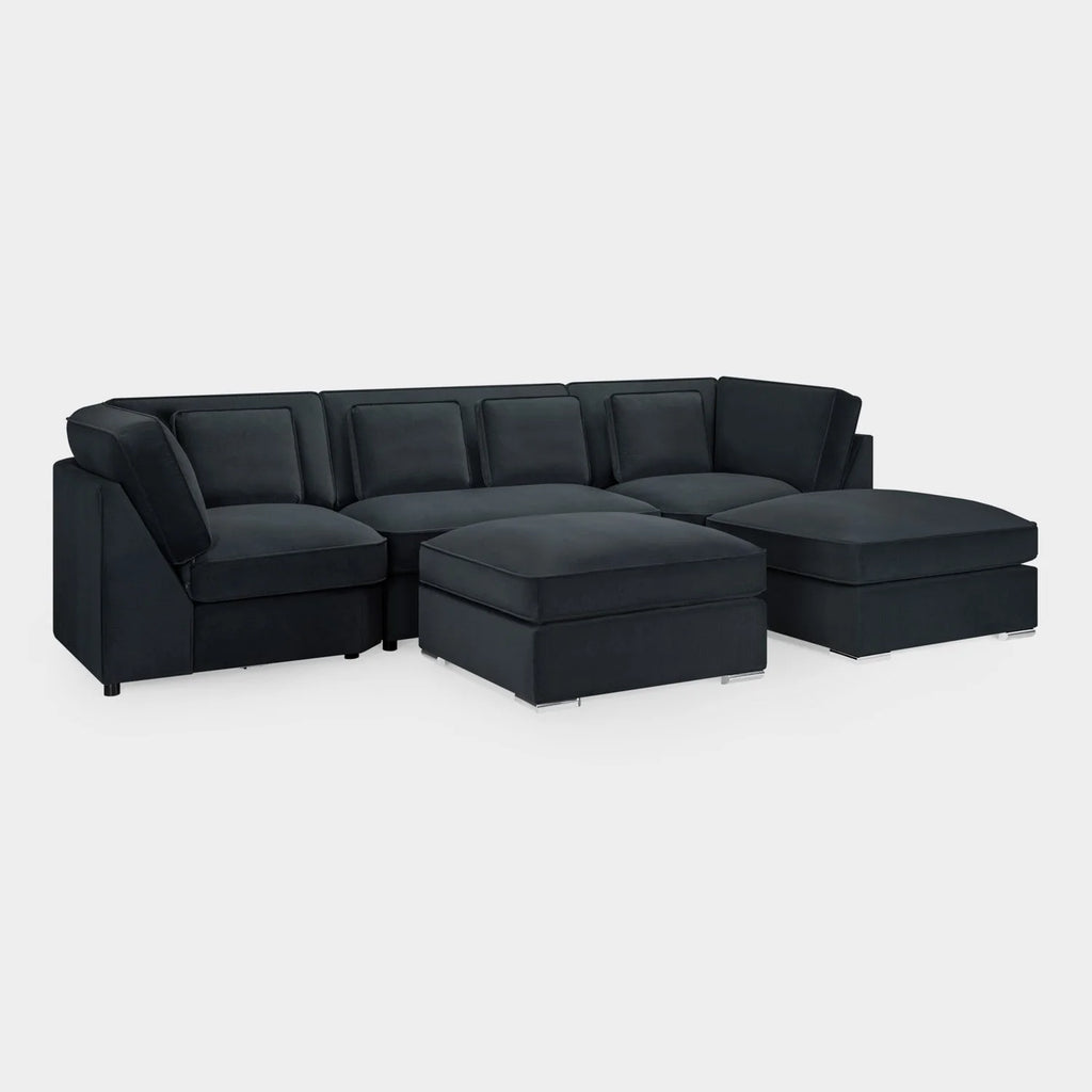 The Mayfair U-Shape Sofa In Slate