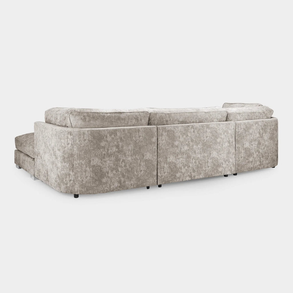 The Olivia U-Shape Sofa In Truffle Full-back Model