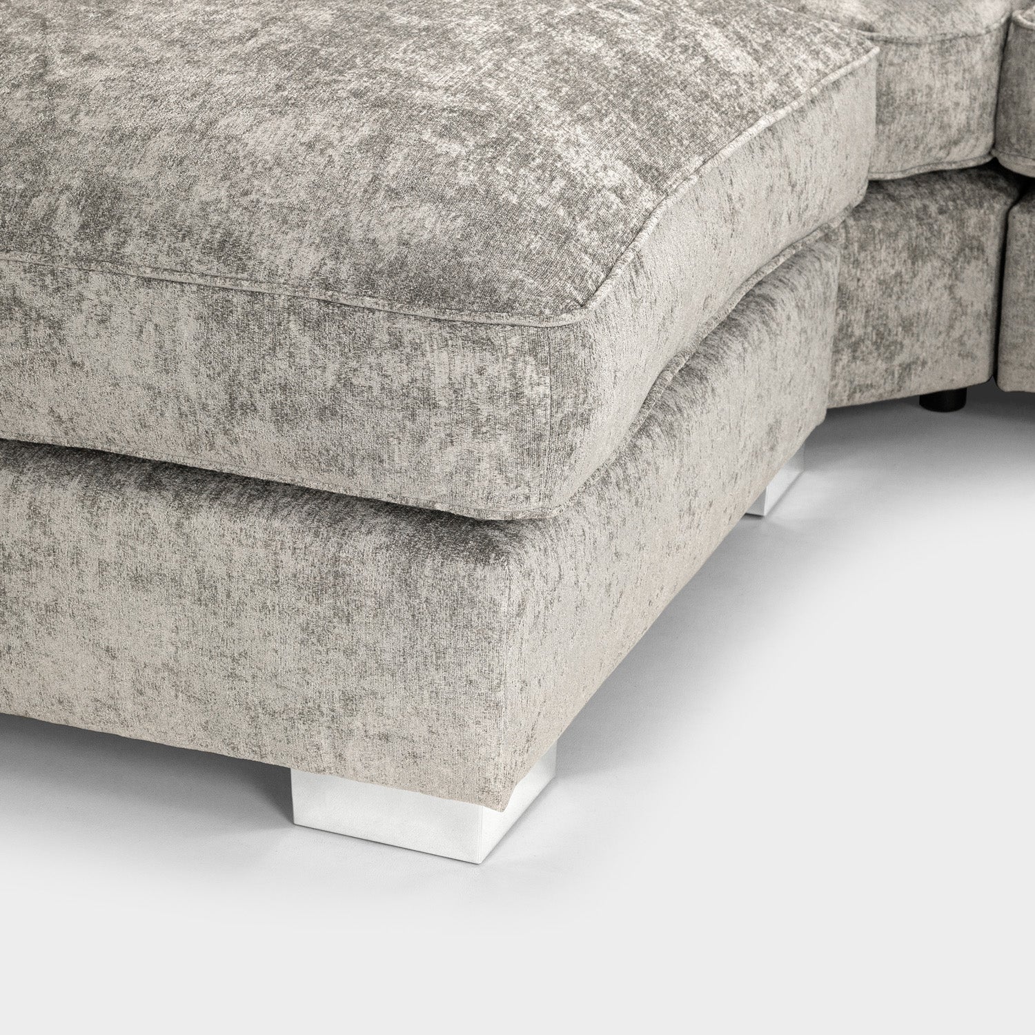 The Olivia U-Shape Sofa In Truffle Full-back Model