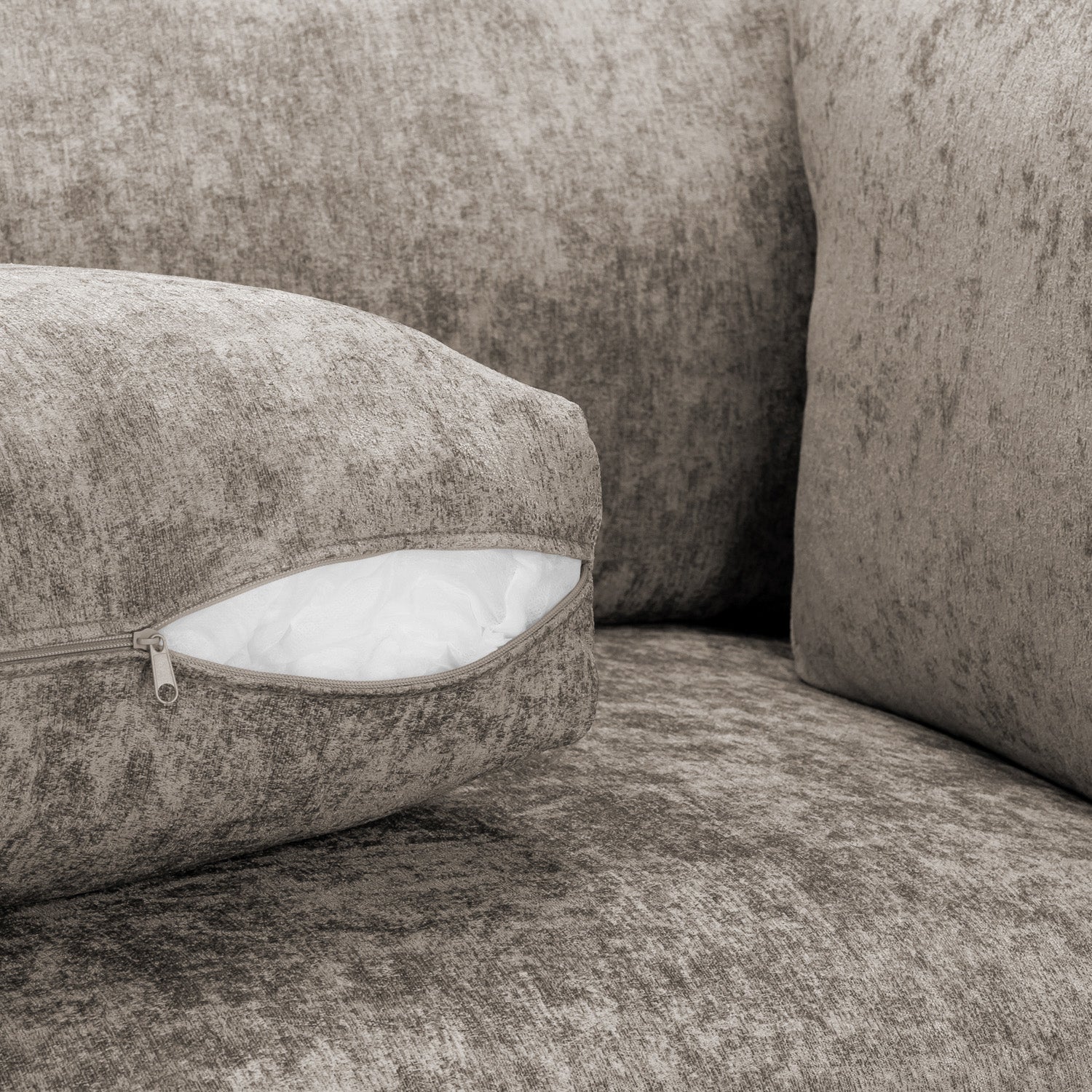 Bishop Scatterback or Fullback U Shape Sofa in either Truffle or Platinum