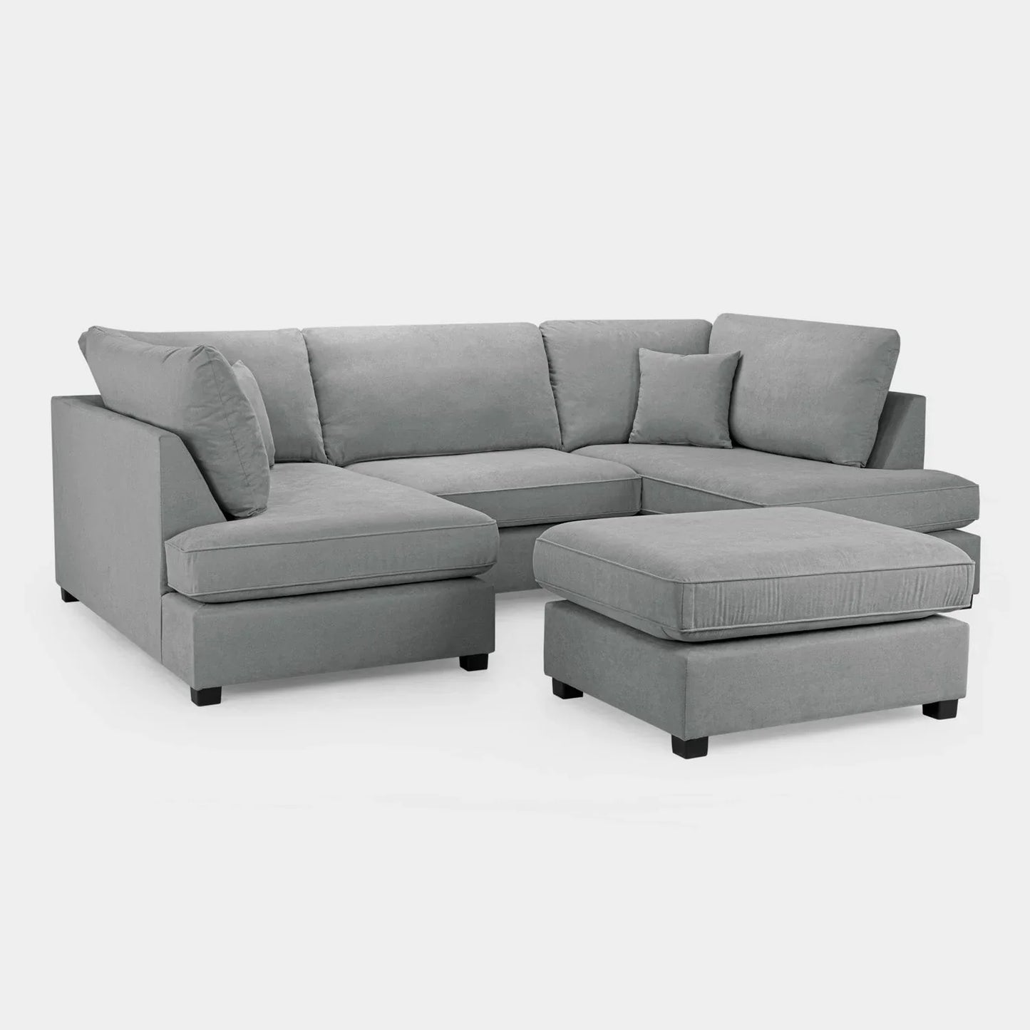 Valencia Cinema U-Shape Sofa In Grey